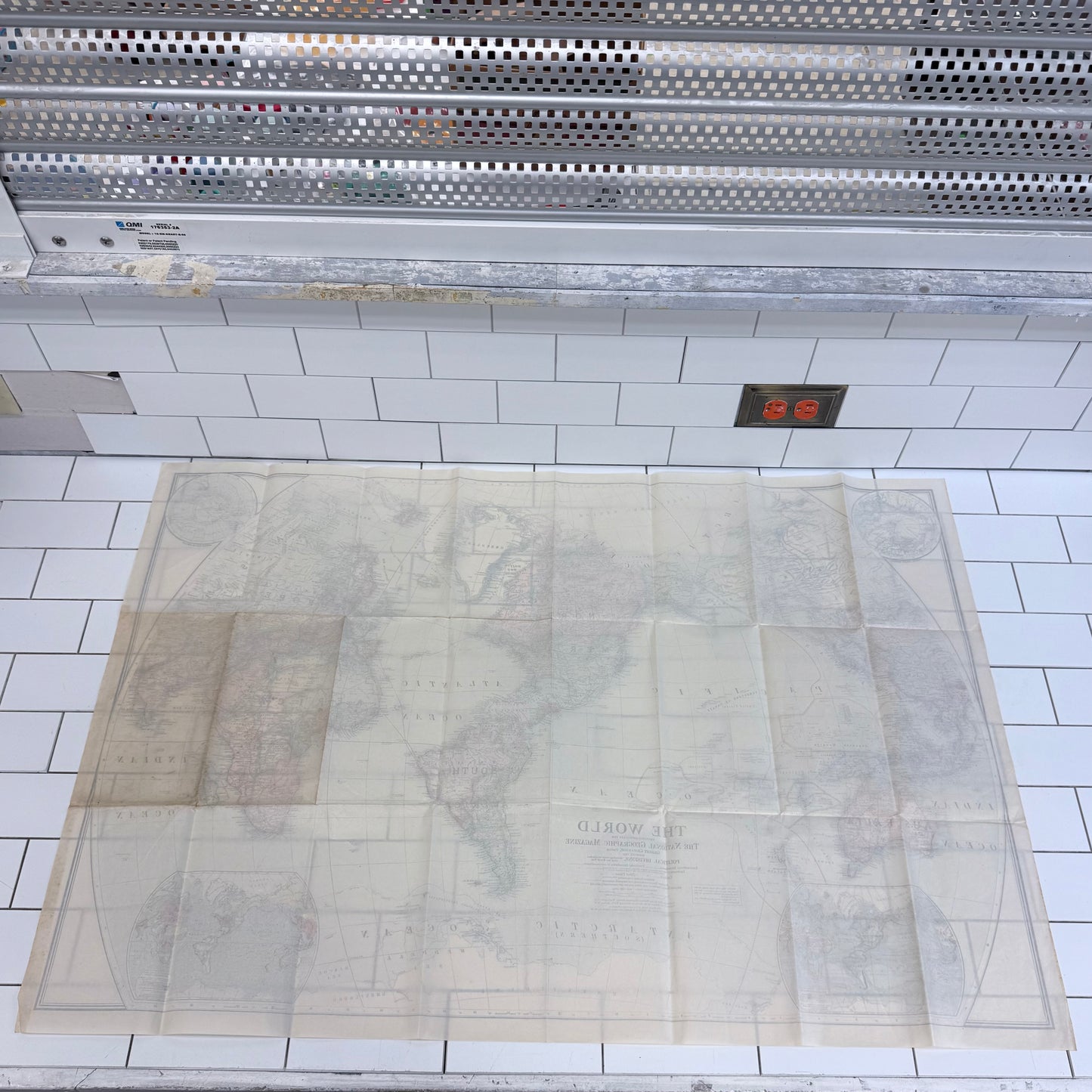 National Geographic Post-WWI Van der Grinten World Map 1922
