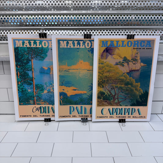 Erwin Hubert Mallorca Tourism Art Poster Selection