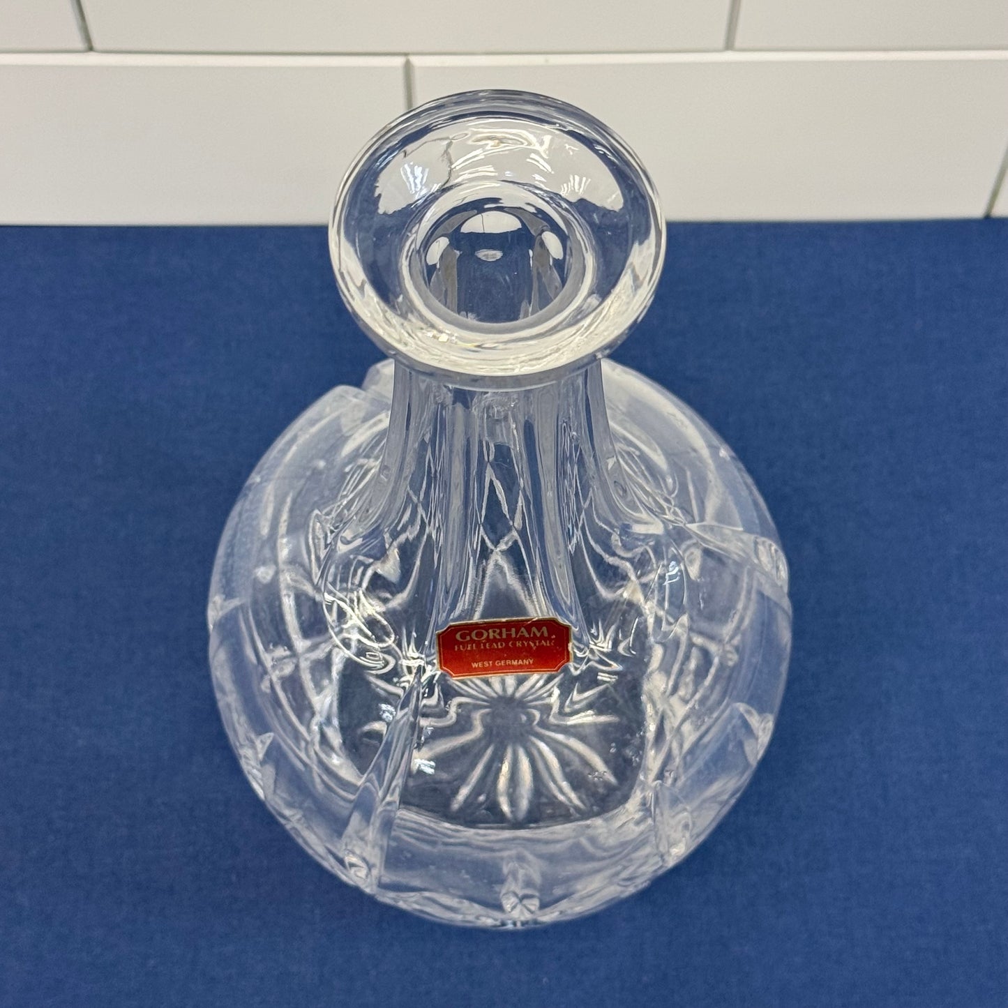 Gorham King Edward Cut Crystal Decanter with Stopper