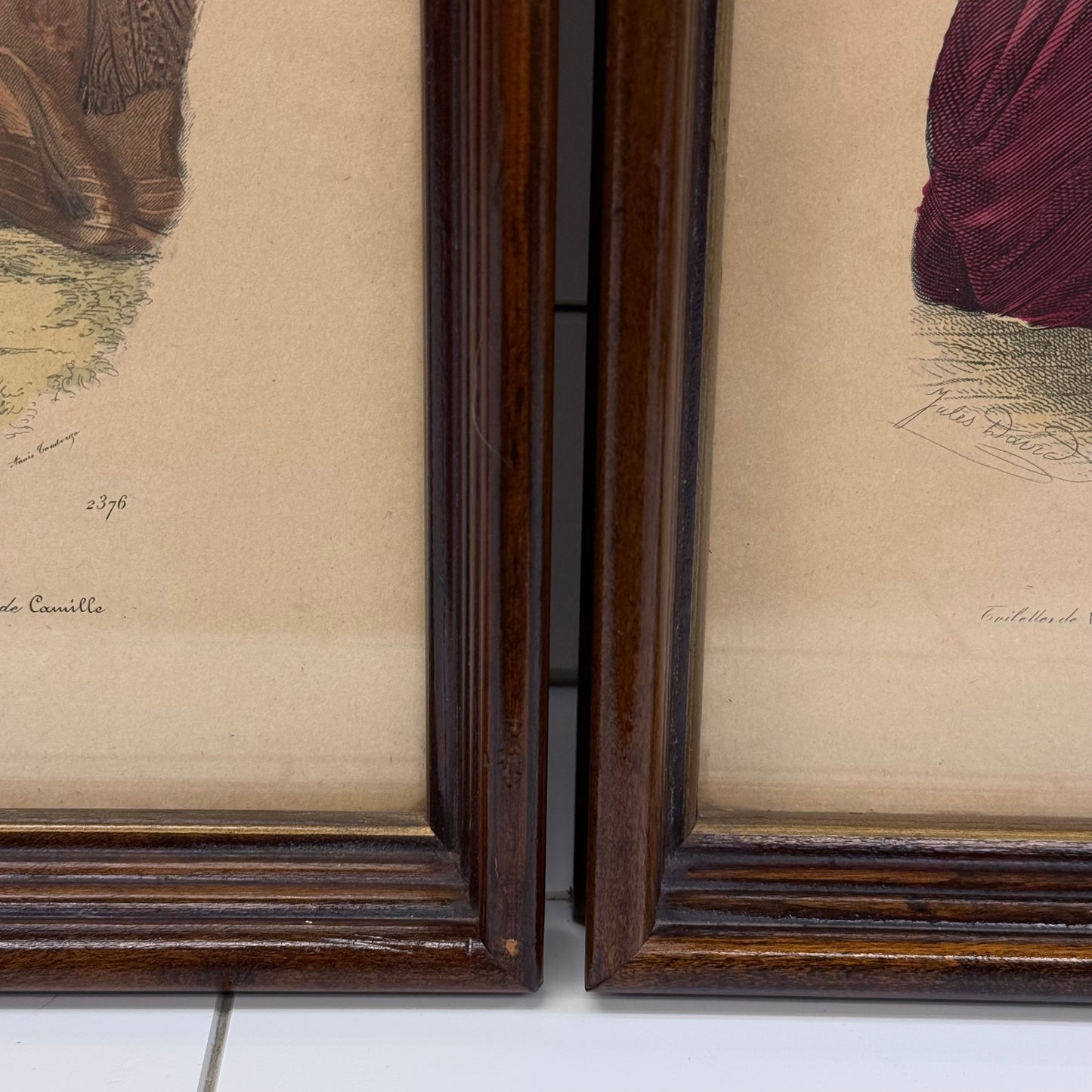 Le Follet & Le Moniteur de La Mode Framed Prints Set of 2