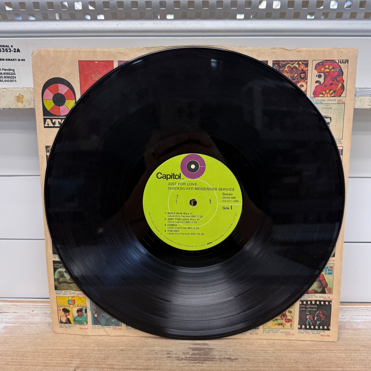 Quicksilver Messenger Service Just for Love Vinyl Record, 1970 - SKAO-498