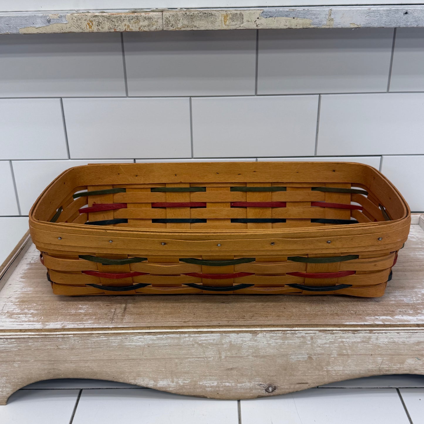 Longaberger Woven Traditions Bread Basket Signed 1999 USA