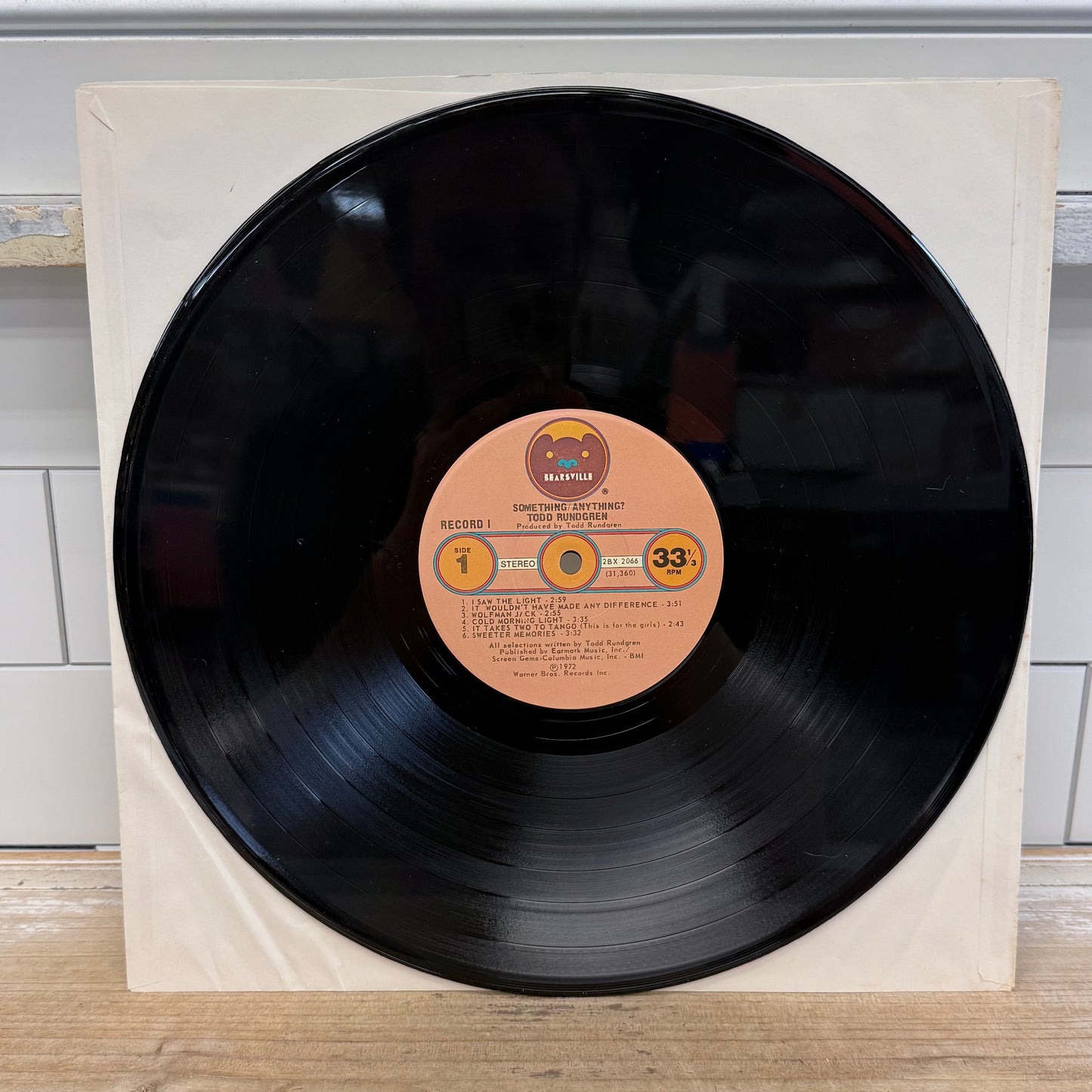 Todd Rundgren Something/Anything? Vinyl Record LP 1972 #2BX 2066