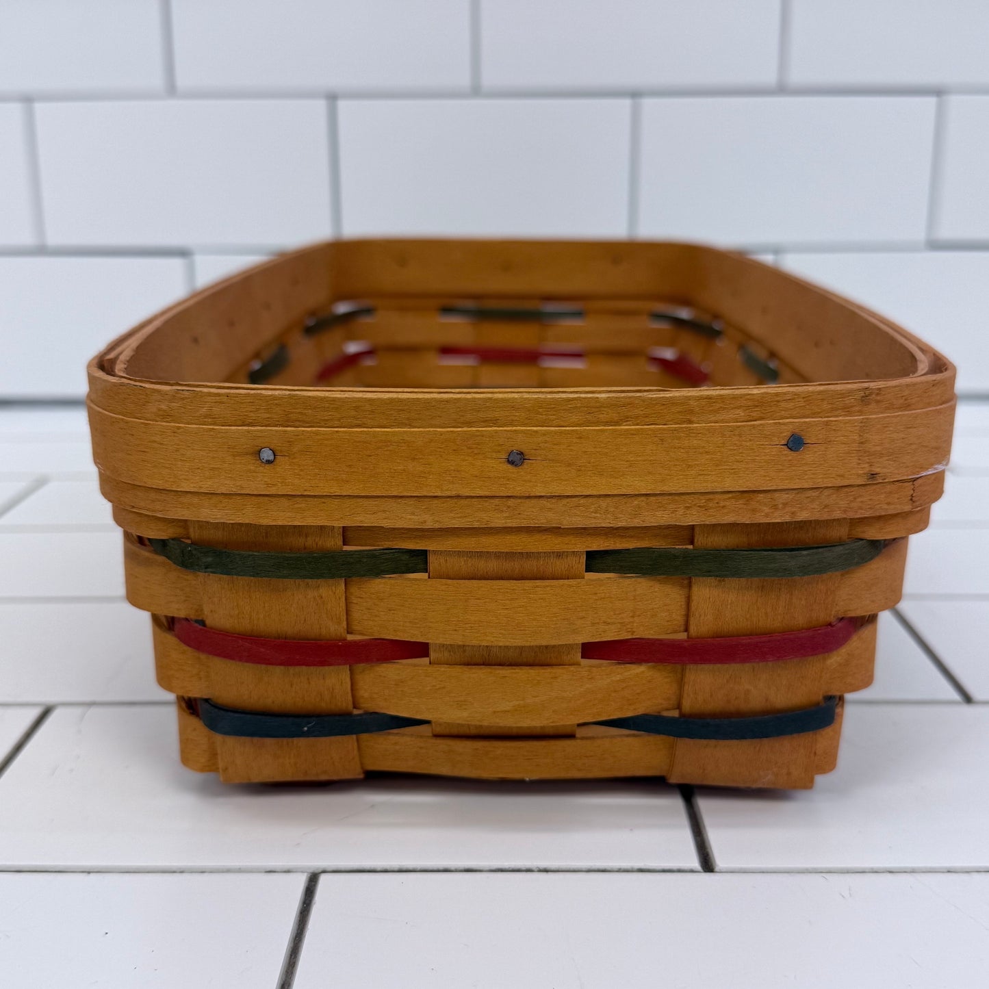 Longaberger Woven Traditions Bread Basket Signed 1999 USA