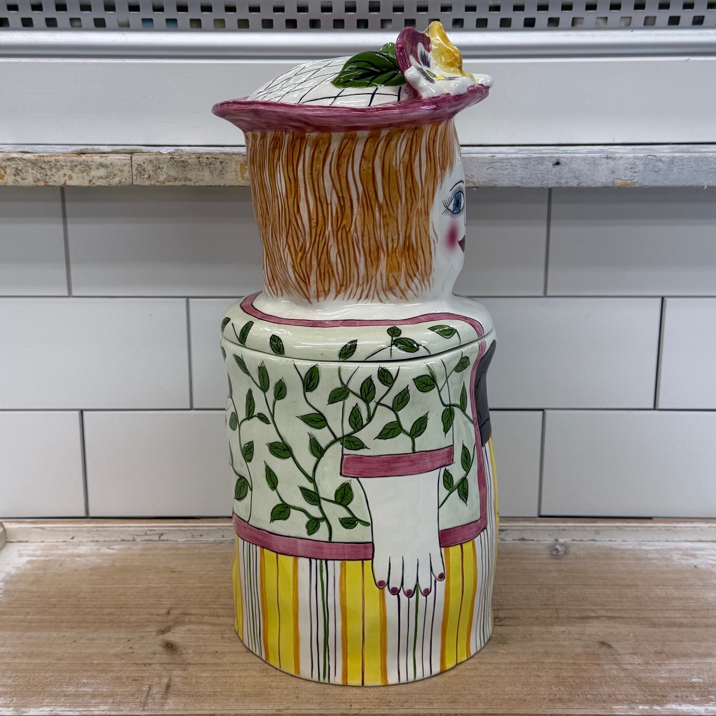 Susan Paley Laura Bella Casa Figural Ceramic Cookie Jar