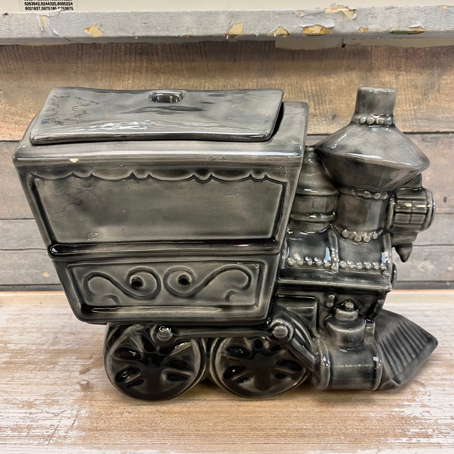 Train Cookie Jar, Signed 1977