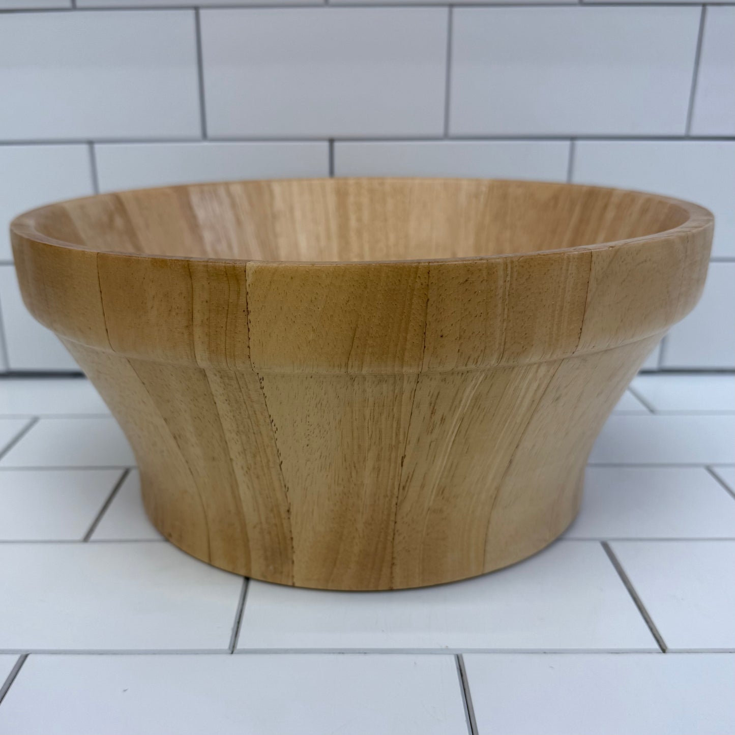 Well Equipped Kitchen Staved Bowl, Wooden
