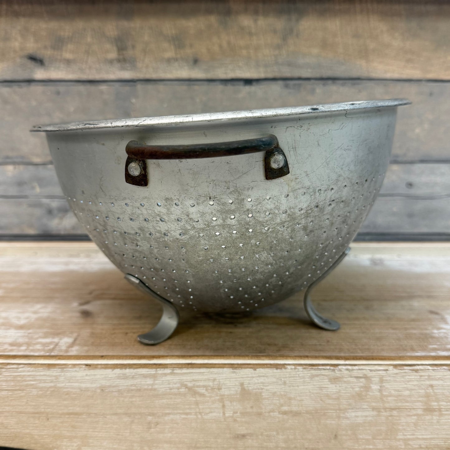 Wear-Ever Aluminum Footed Colander, 1960s