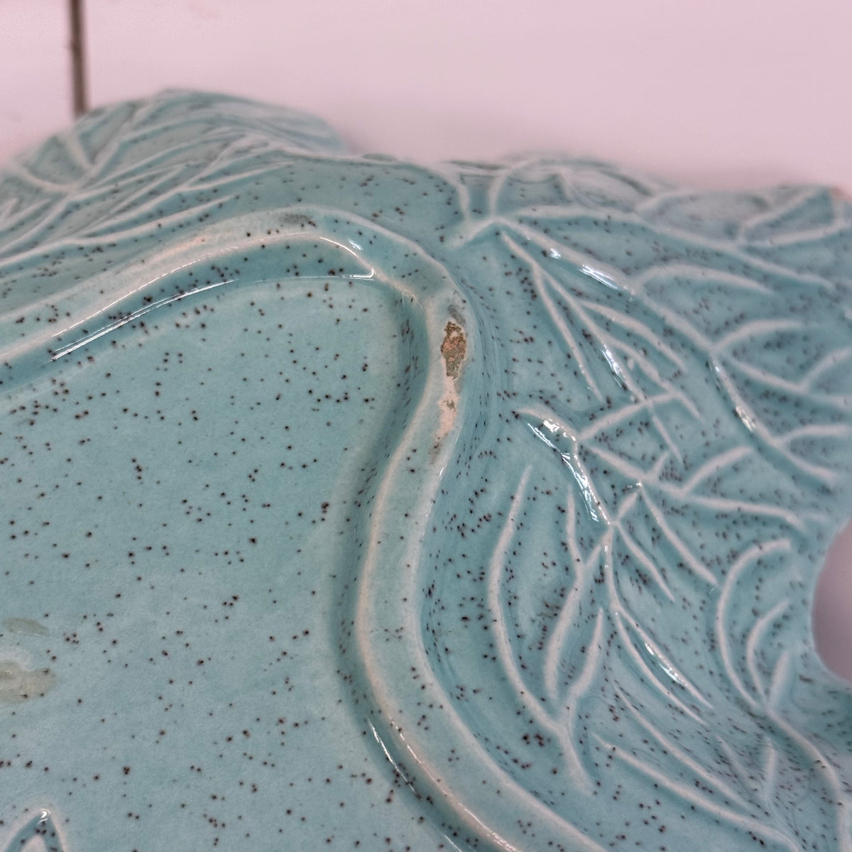 California Originals Turquoise Leaf Bowls Set of 3 Vintage 1960s