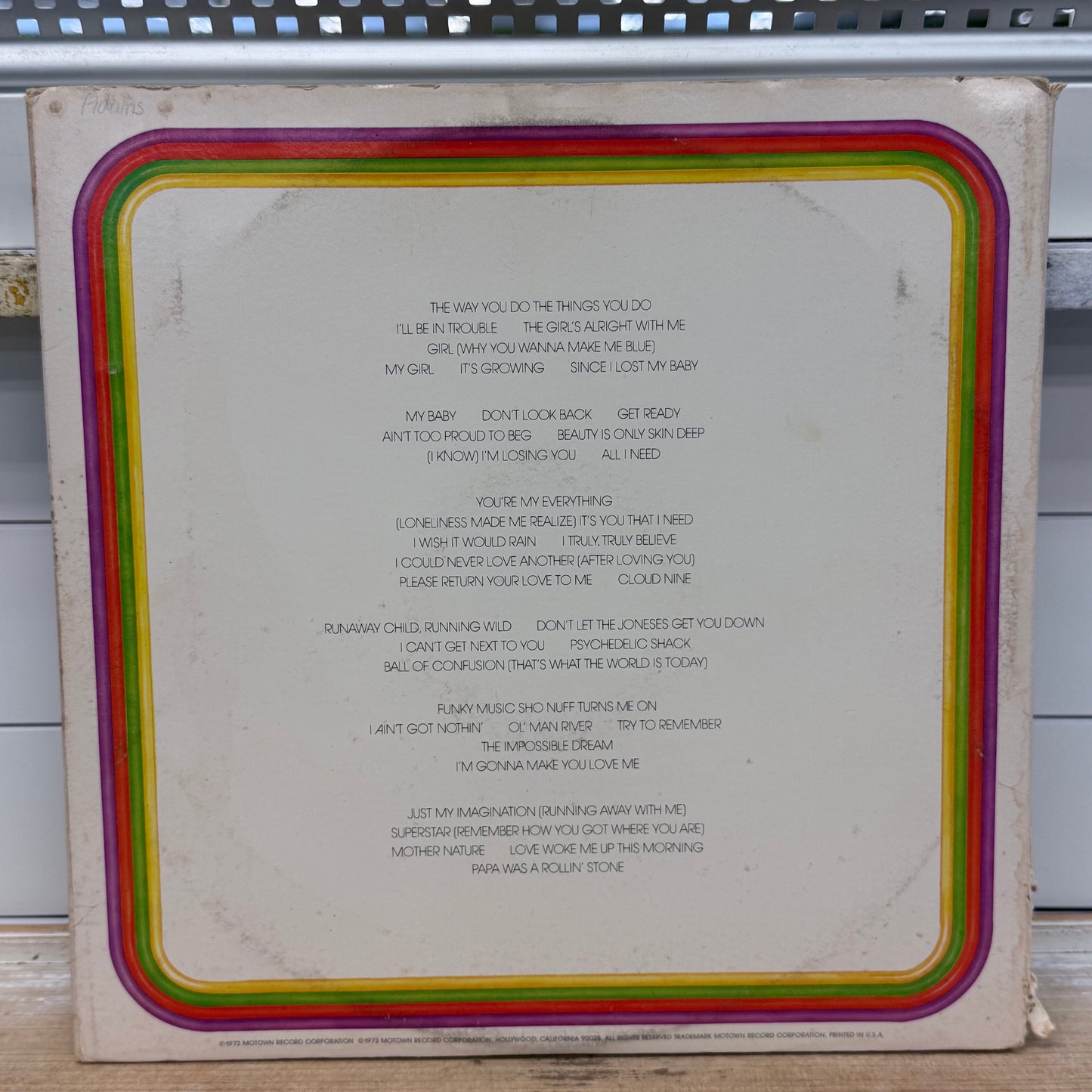 The Temptations Anthology Triple Vinyl LP 1973 #M782A3