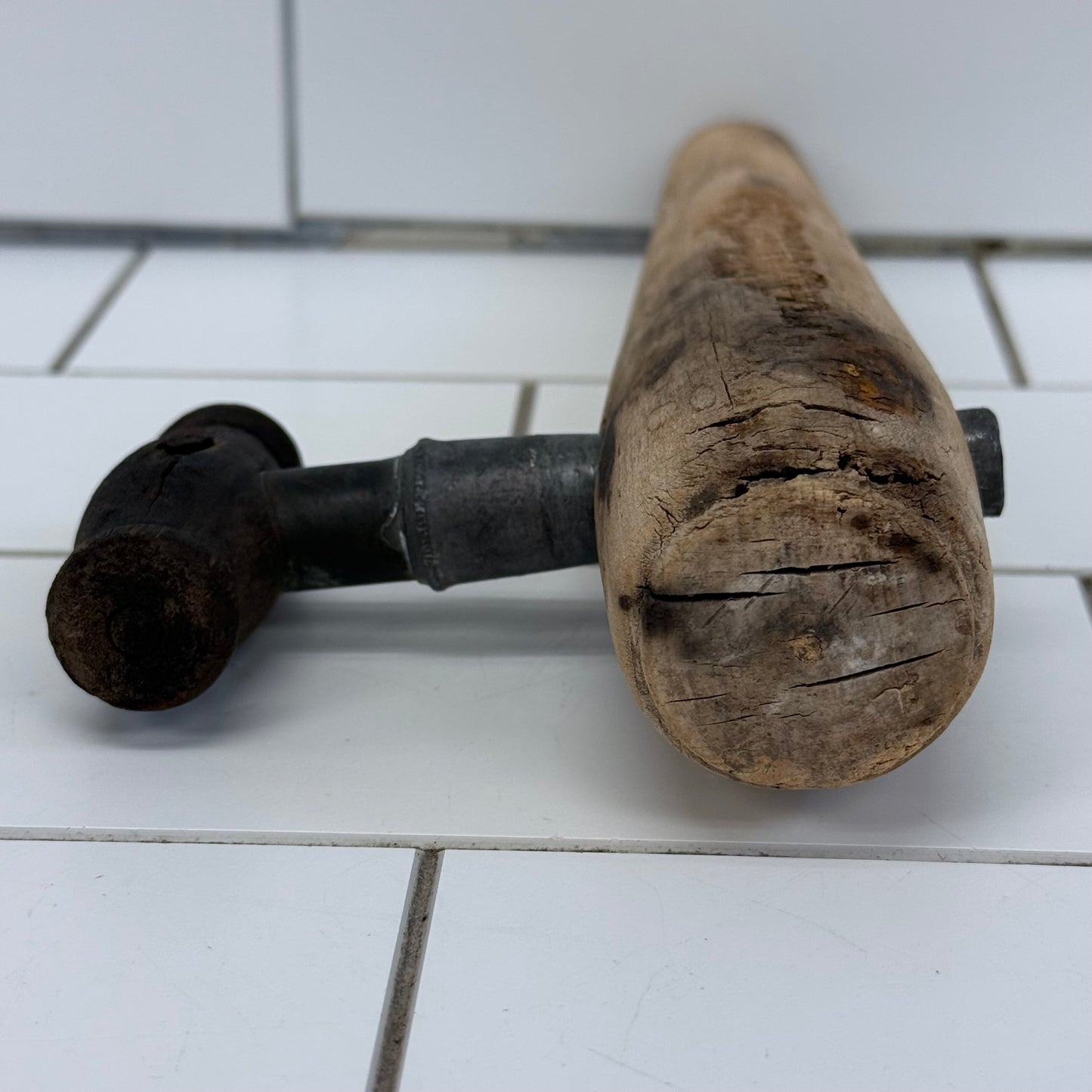 Antique Wooden Barrel Cask Dispensing Tap Primitive Cooperage Tool