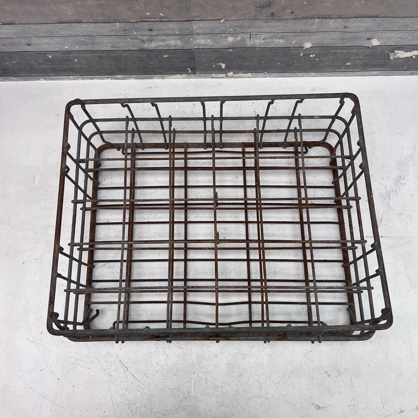 Putnam’s Dairy Galvanized Steel Dairy Crate