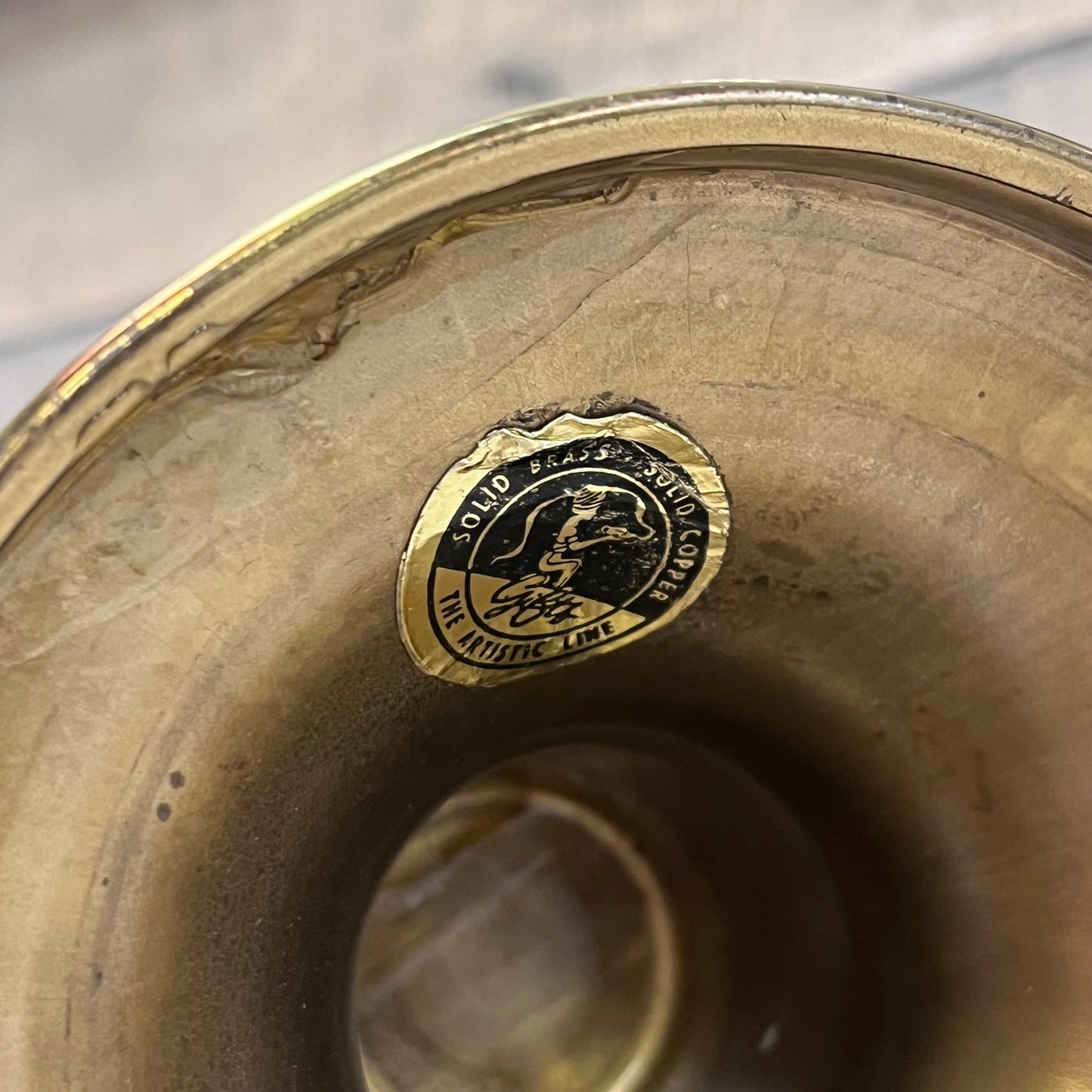 Solid Brass Vases, Set of 2