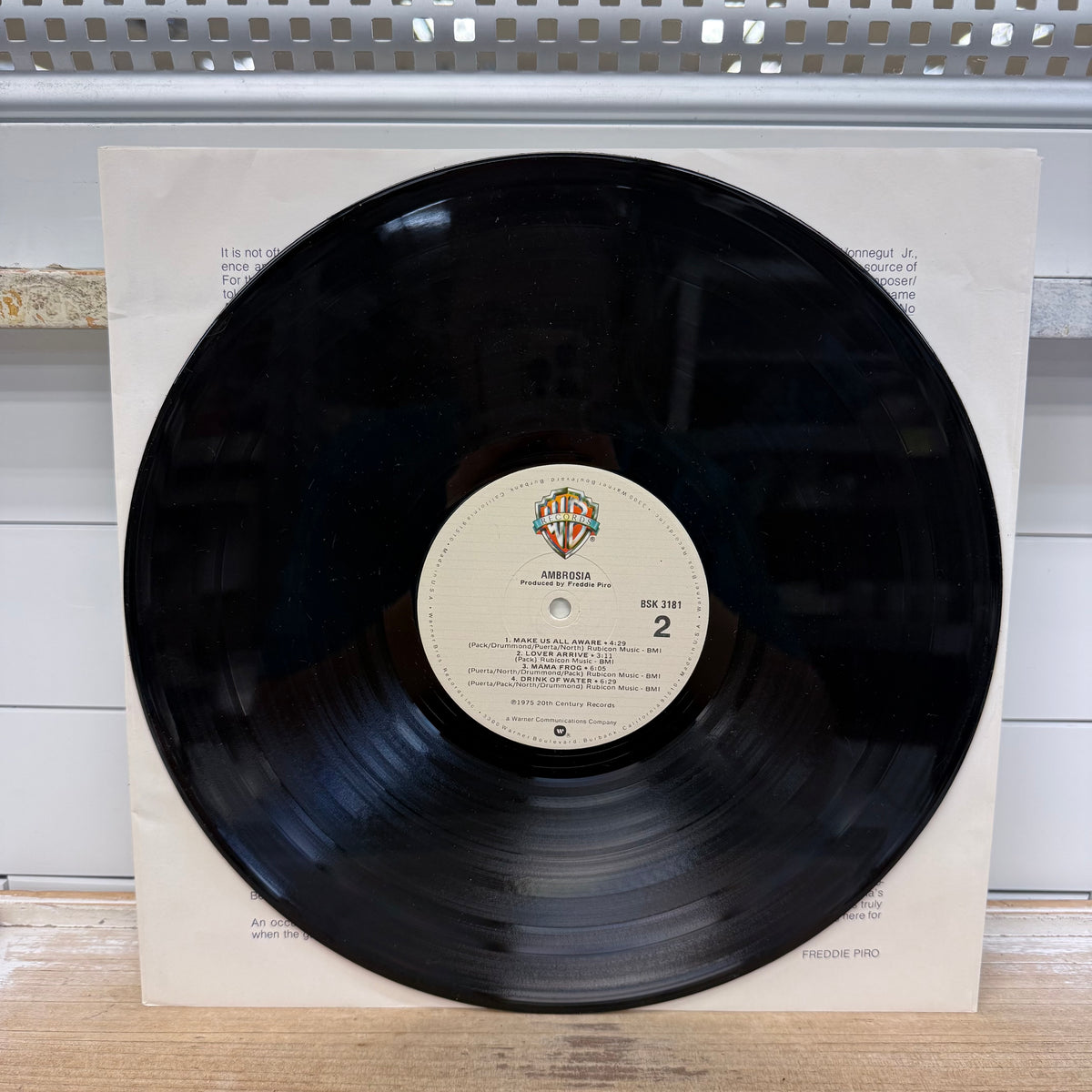 Ambrosia Ambrosia Vinyl LP 1975 - BSK 3181