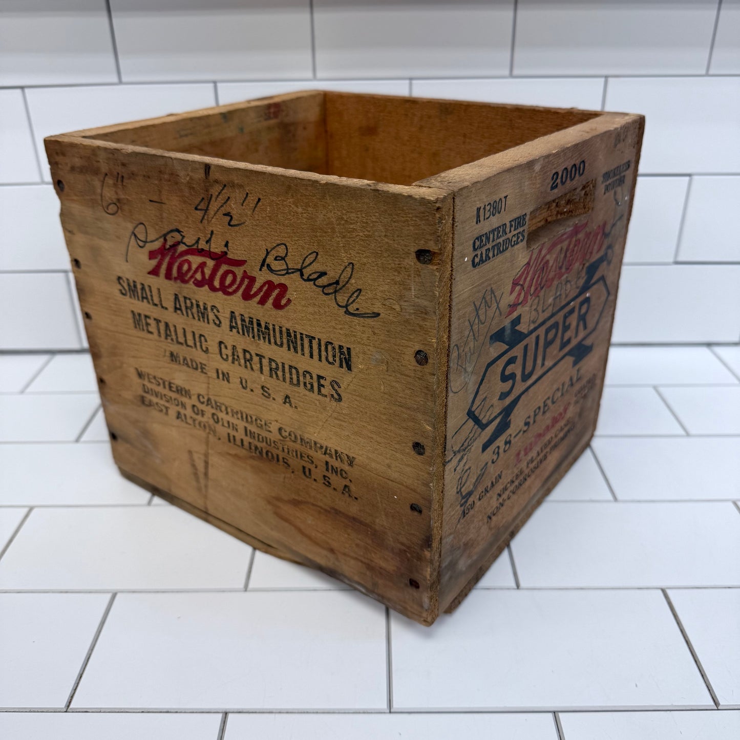 Western Cartridge Co. Ammunition Crate, Wood