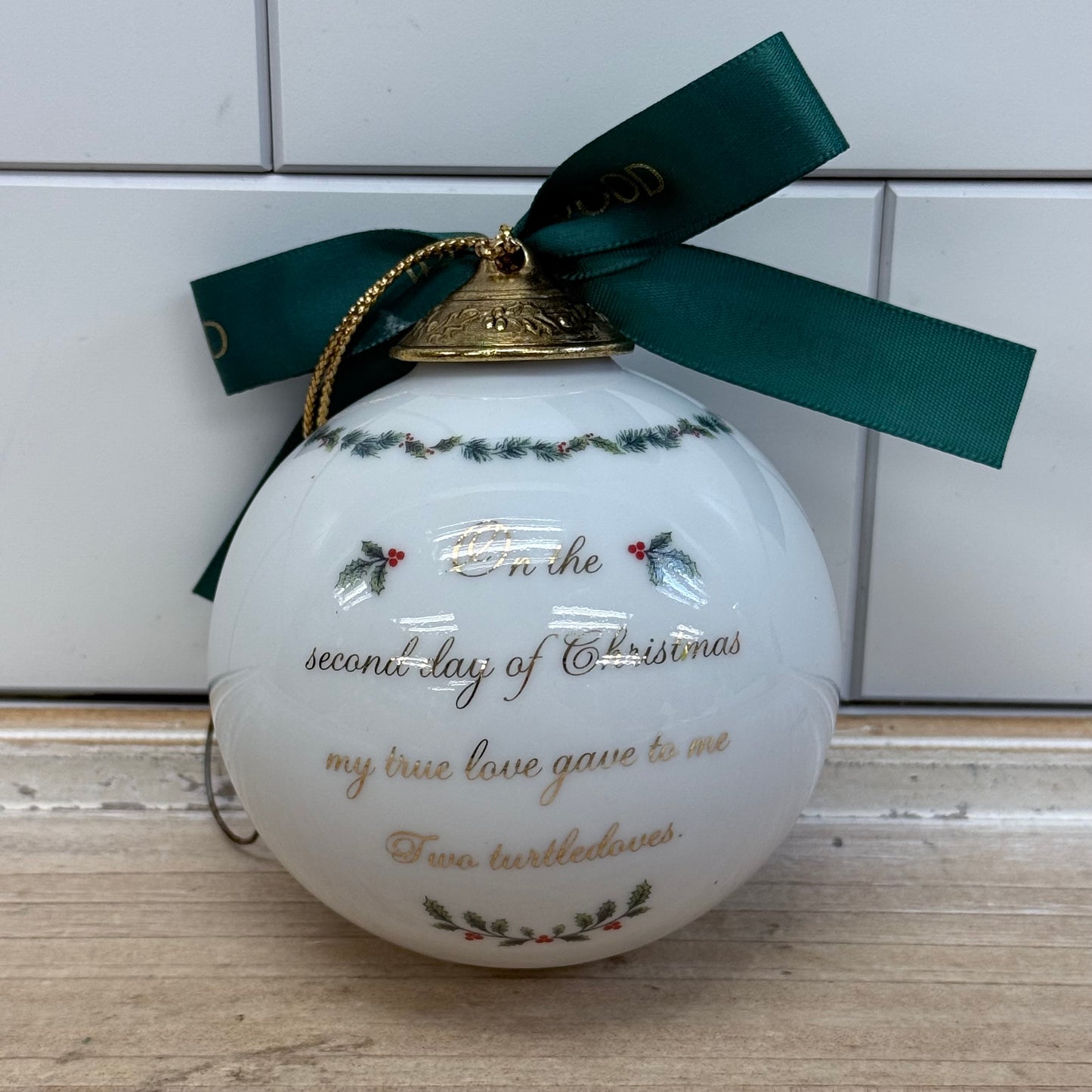 Wedgwood Turtle Doves Porcelain Ornament