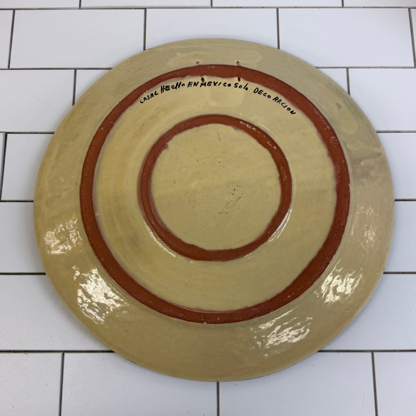 Casa Hecho en Mexico Hand Painted Decorative Citrus Plate