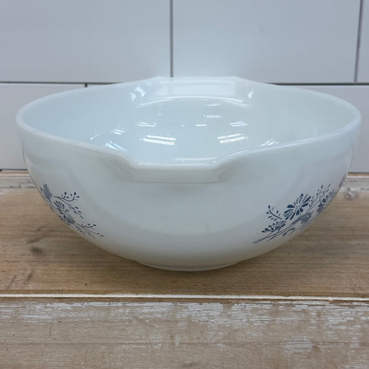 Pyrex Colonial Mist Blue Floral Casserole Dish 1980s