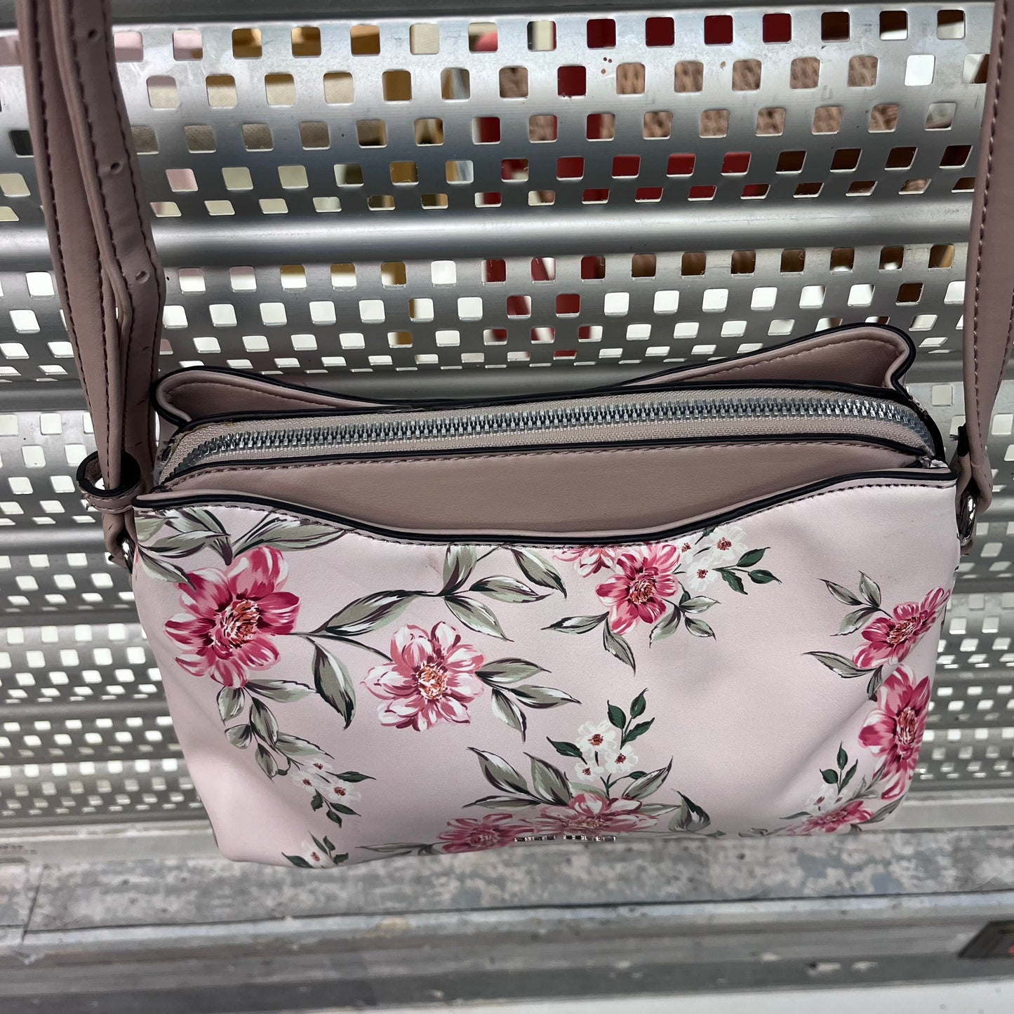 Nine West Floral Faux Leather Shoulder Bag