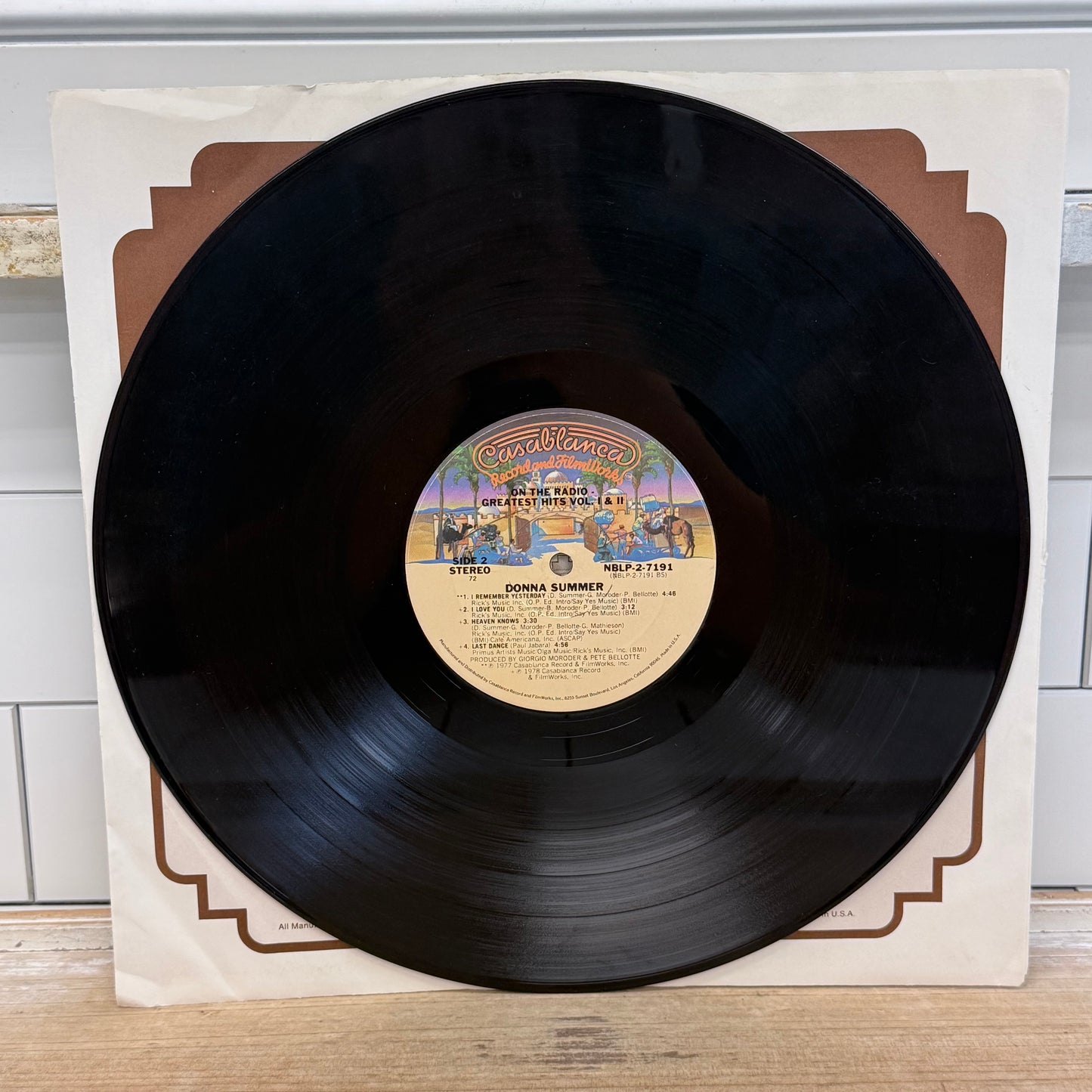 Donna Summer On the Radio Greatest Hits 2 Vinyl 1979 #NBLP-2-7191