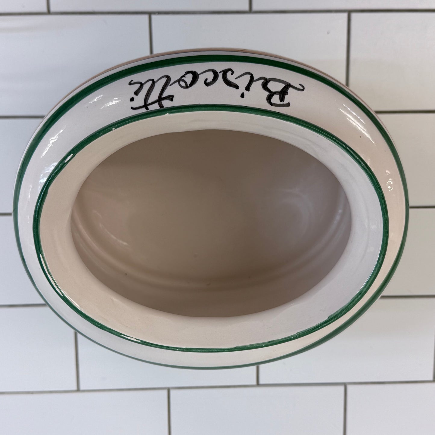 Ceramiche Casola Positano Italy Biscotti Cookie Jar