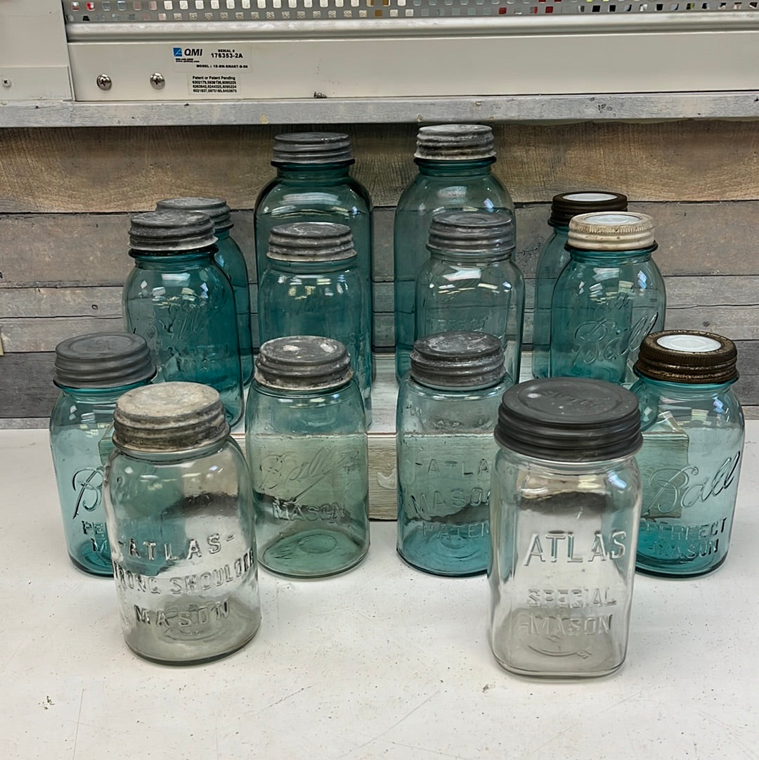 Vintage Ball, Atlas & Kerr Mason Jar Selection