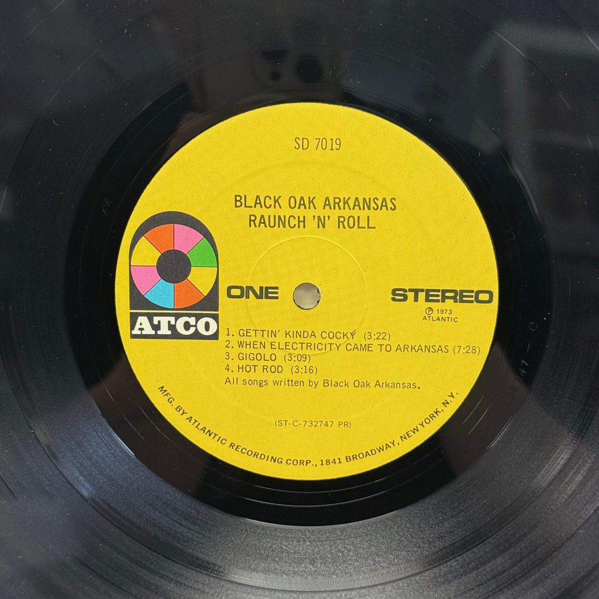 Black Oak Arkansas Raunch ’N’ Roll Vinyl Record, 1973 - SD 7019