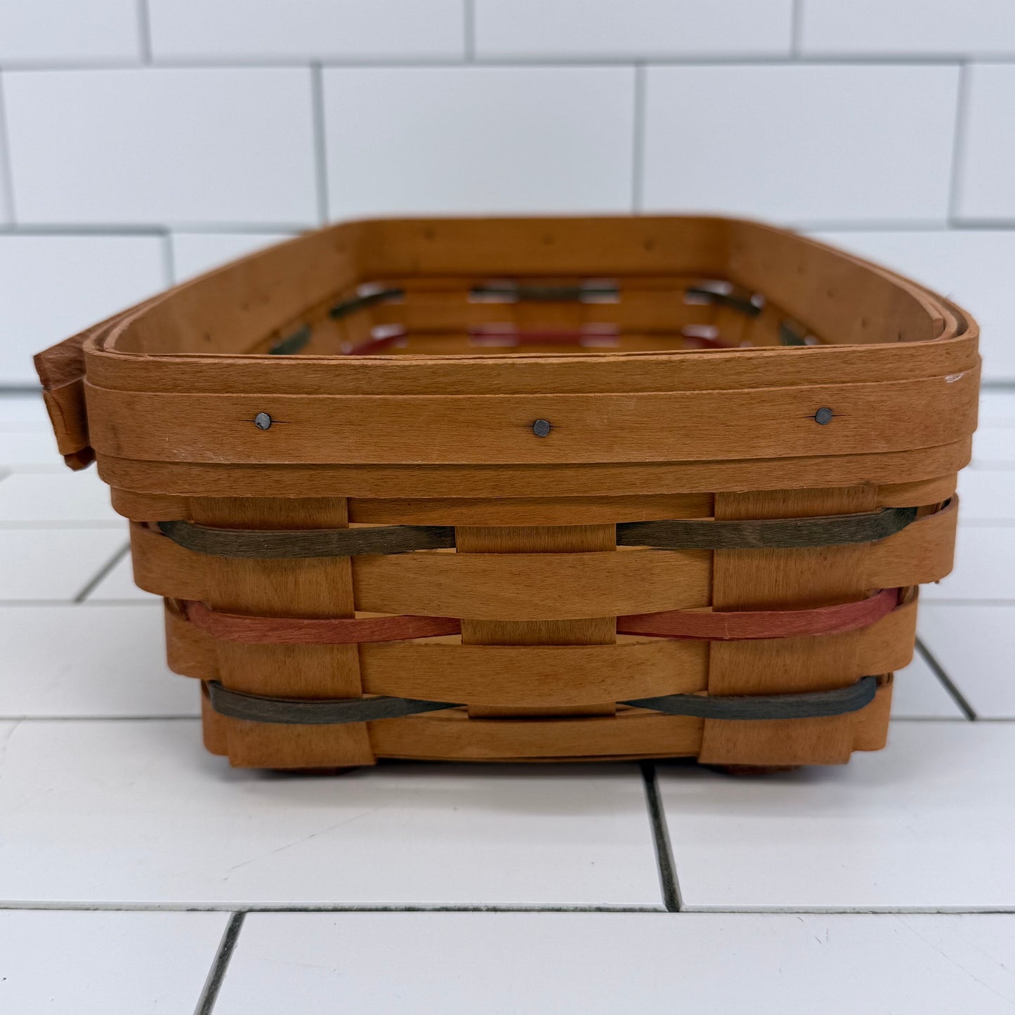 Longaberger Woven Traditions Bread Basket Signed 1999 USA