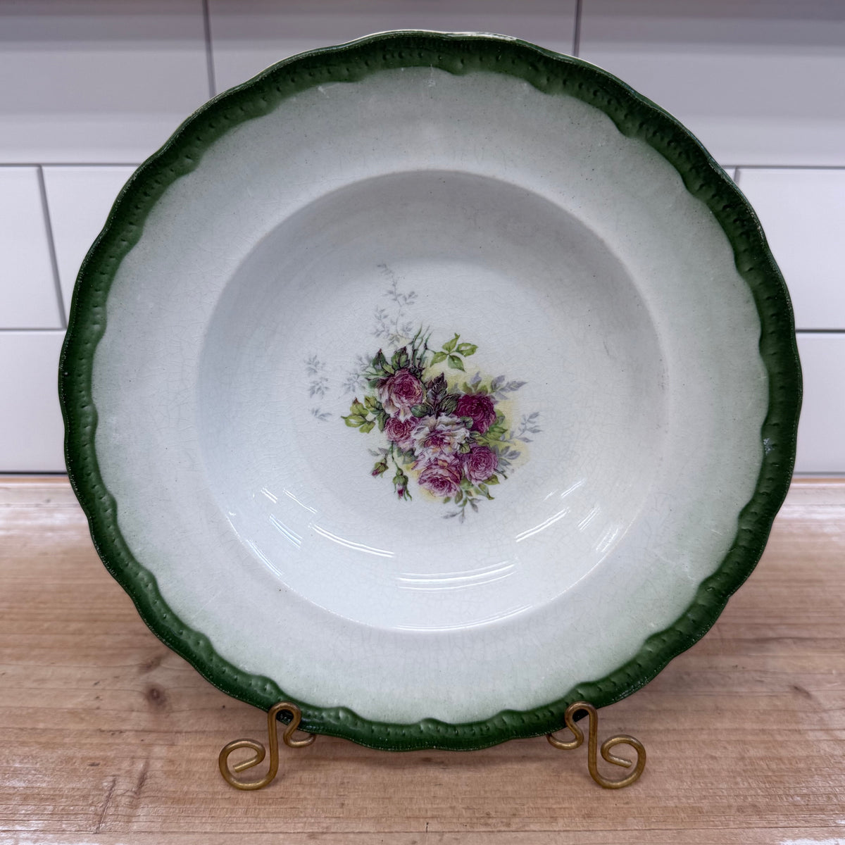 Empire Pottery Imperial China Soup Bowls Set of 4 Antique c.1890s