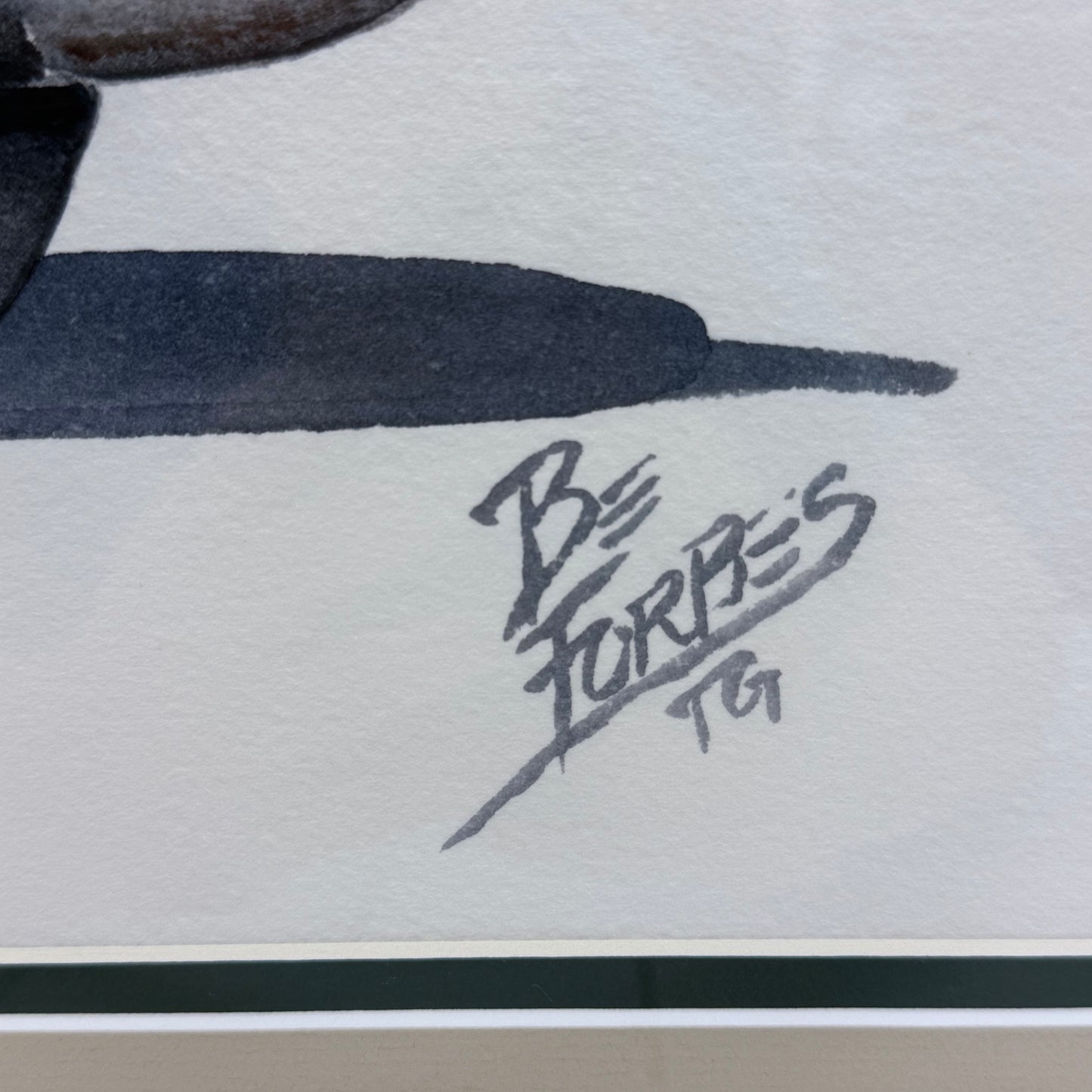 Original Artwork Signed B Forbes Decoy Art Vintage 1991