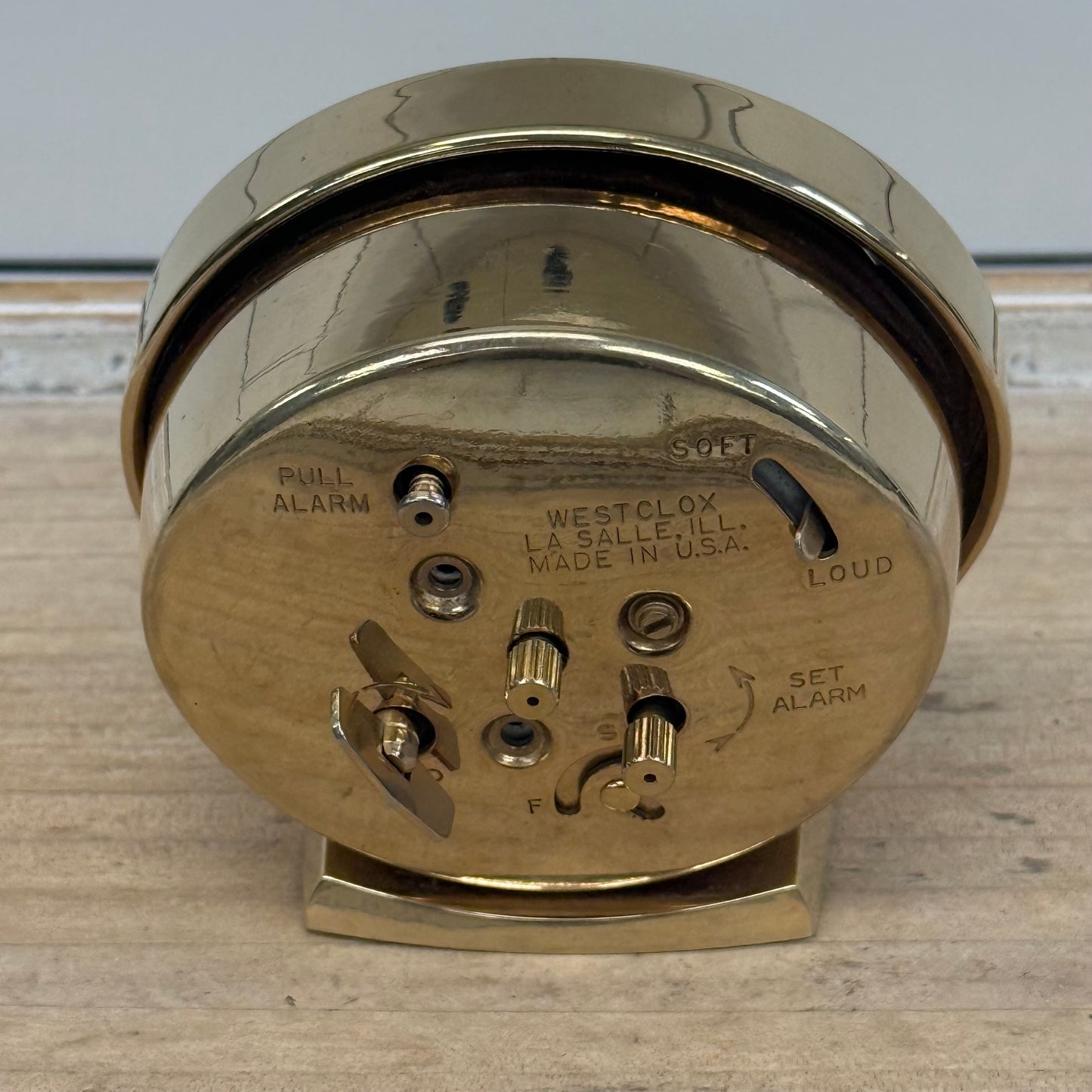 Westclox Baby Ben 22K Gold Finish Alarm Clock Tested Works