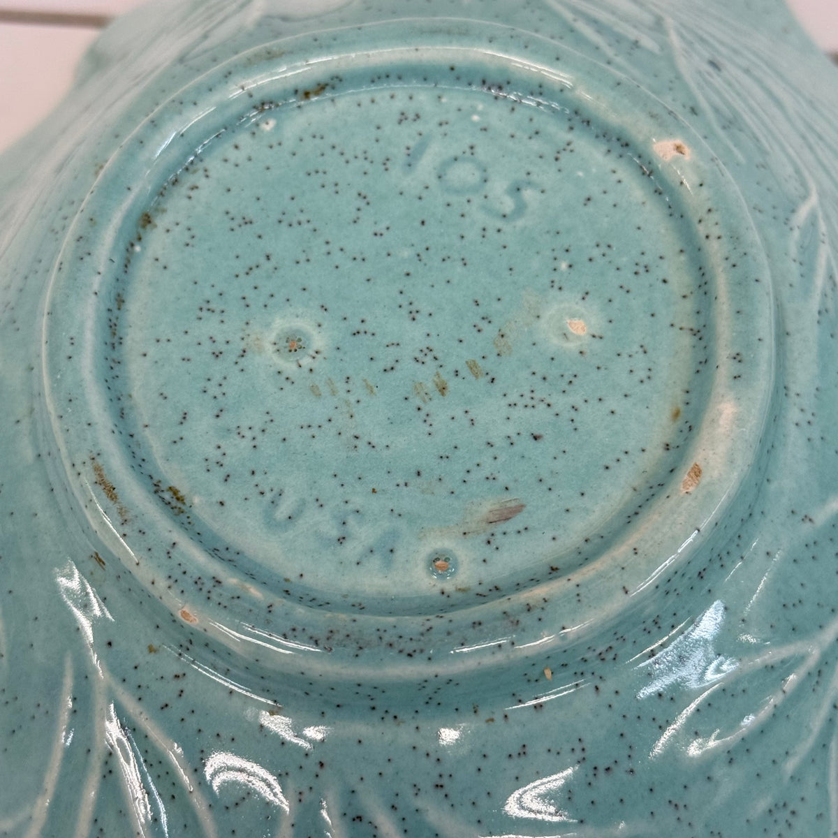 California Originals Turquoise Leaf Bowls Set of 3 Vintage 1960s