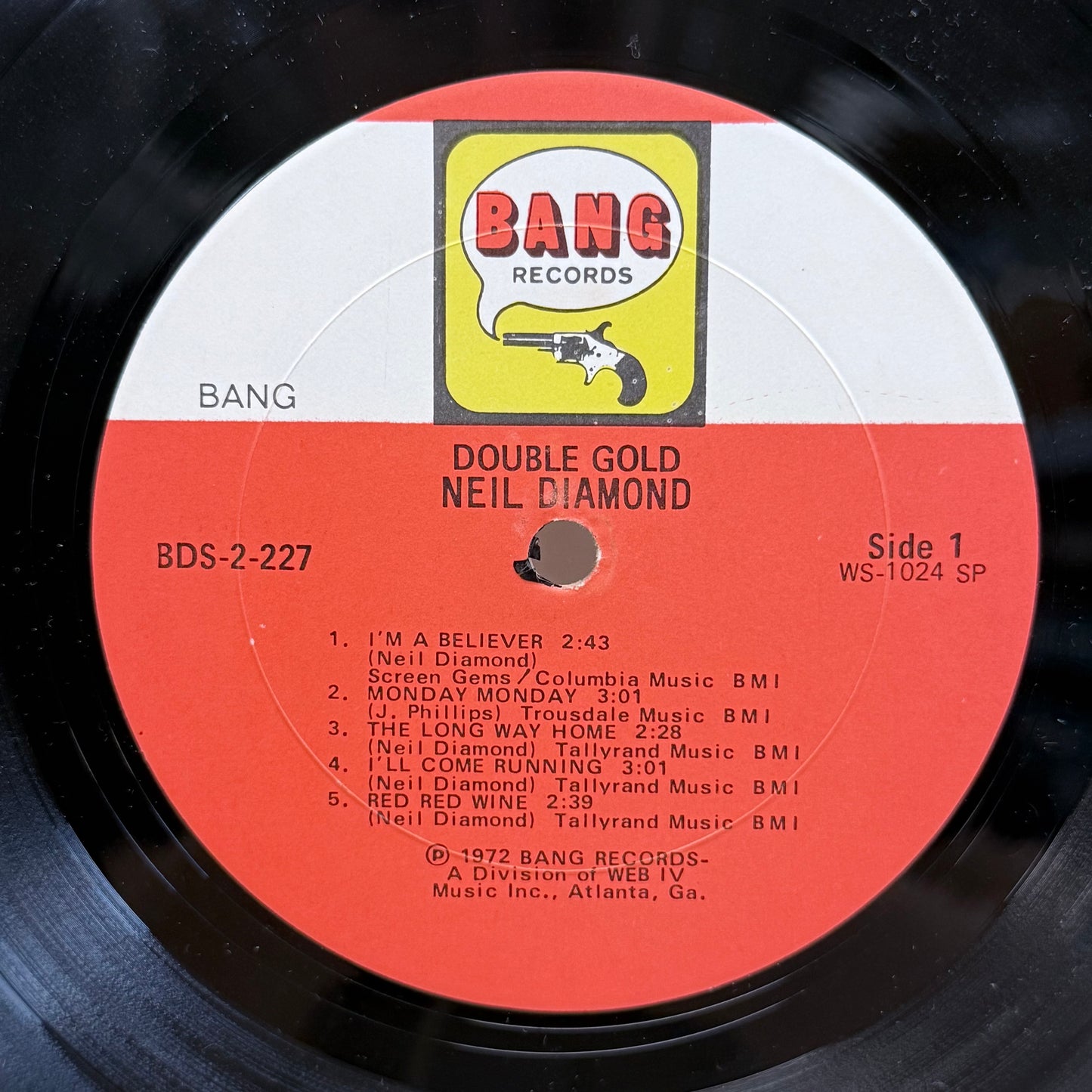 Neil Diamond Double Gold Double Vinyl Record LP 1972 #BDS2227