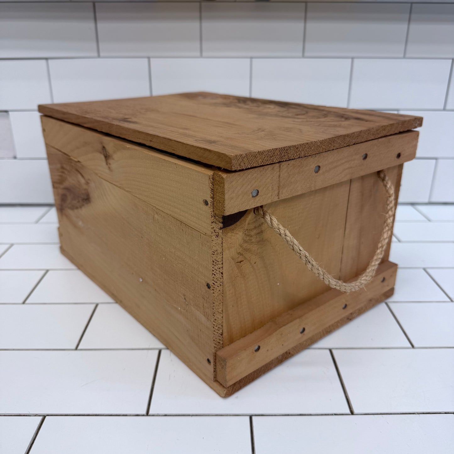 Estate Mystery Collectibles & Wooden Crate, 10 Lbs