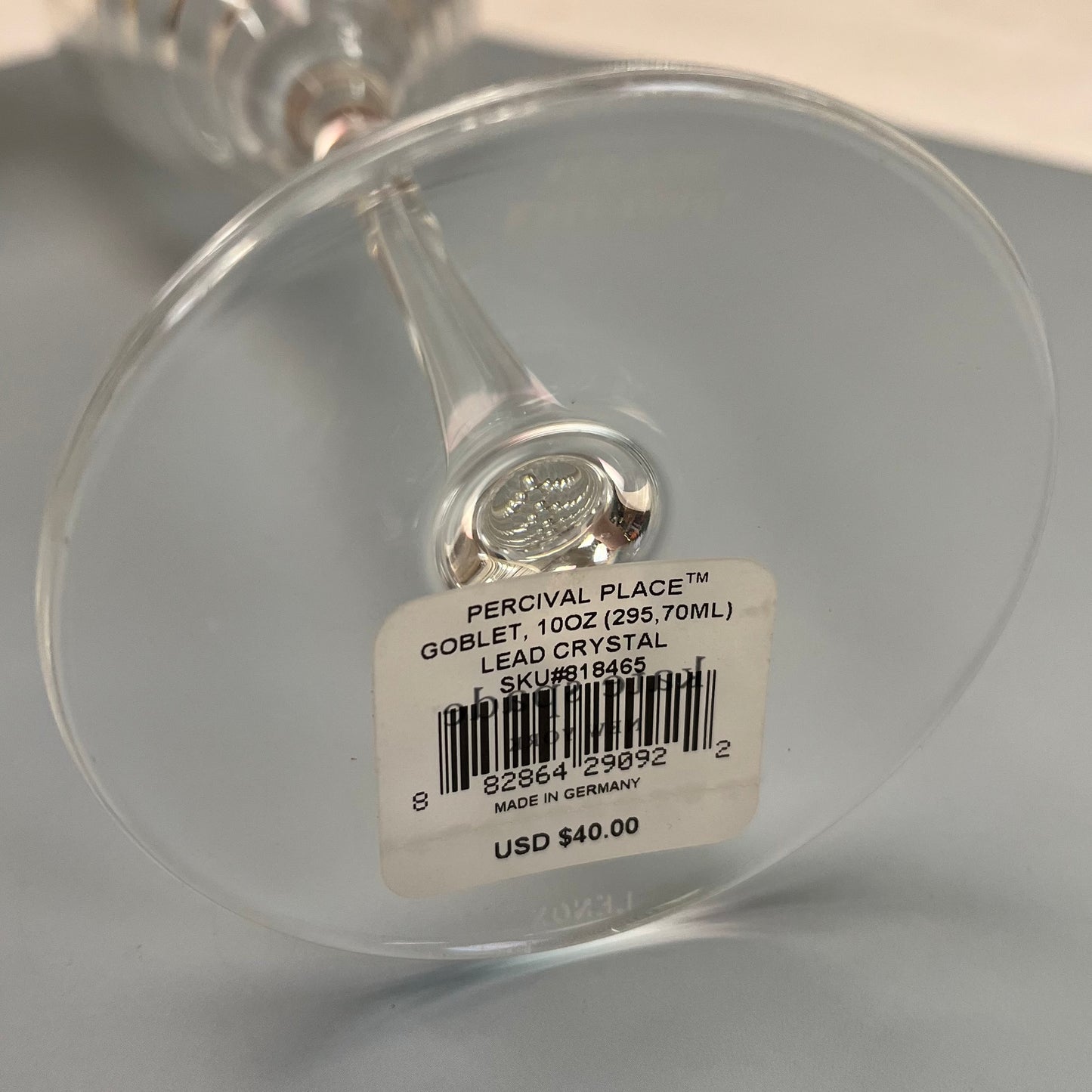 Kate Spade Lenox Percival Place Lead Crystal Goblets, Set of 2