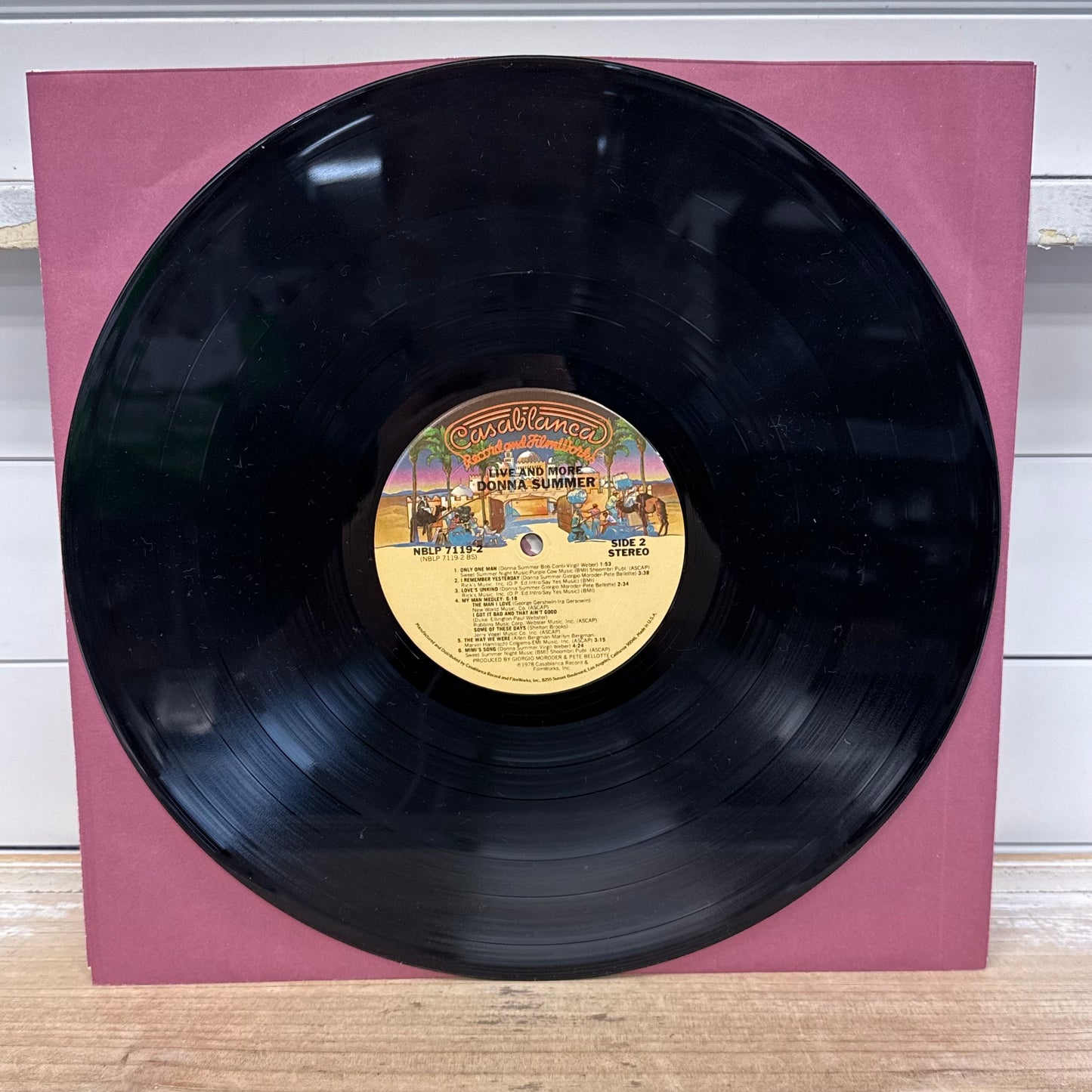Donna Summer Live and More Double Vinyl Record LP 1978