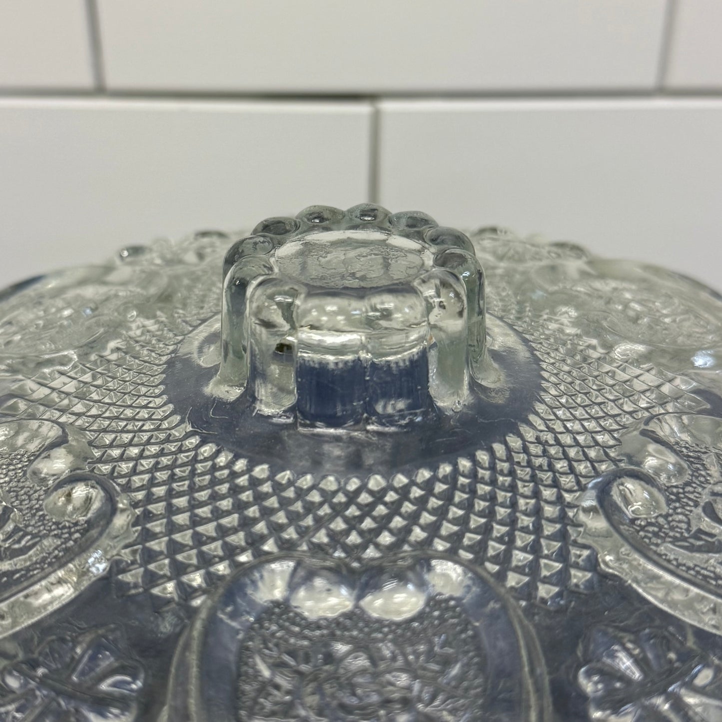 FNG Bowl, Pressed Glass