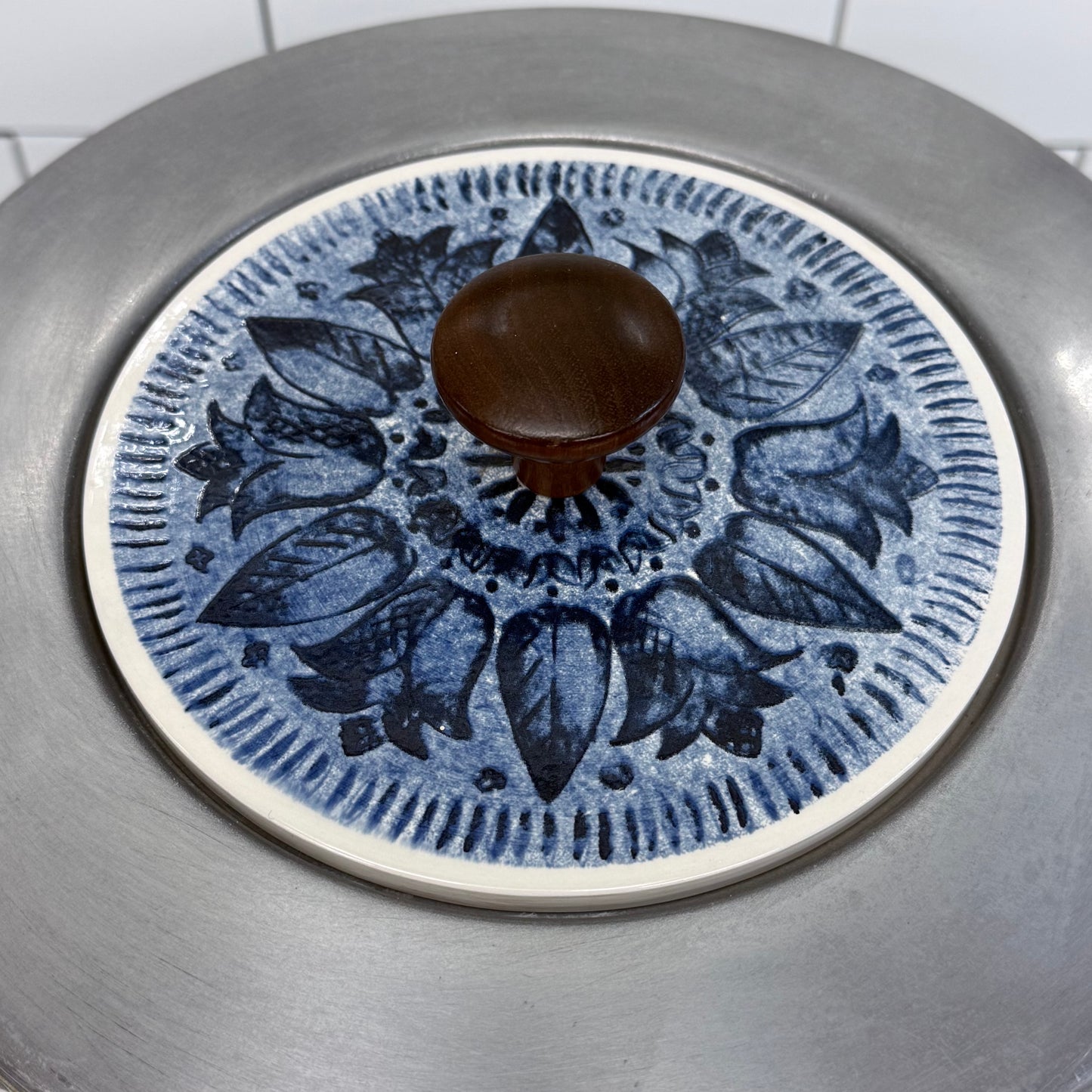 Buehner-Wanner Buenilum Chafing Dish Ceramic Lid 1960s