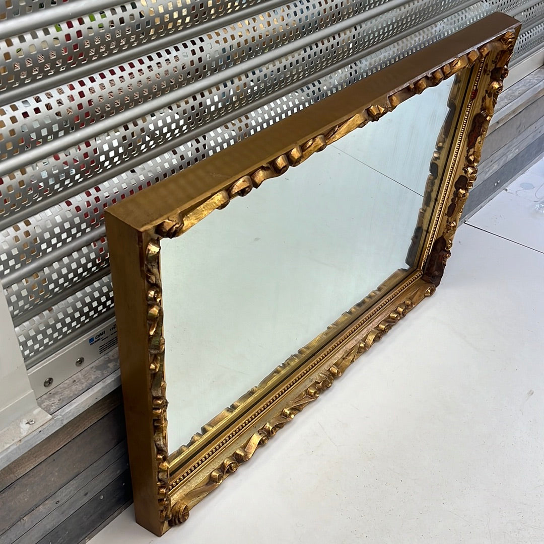 Gilded Rococo Revival Mirror 36"x24"