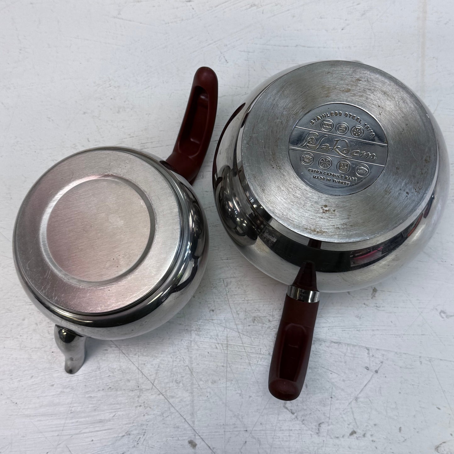 Turkish Double Teapot, Stainless Steel