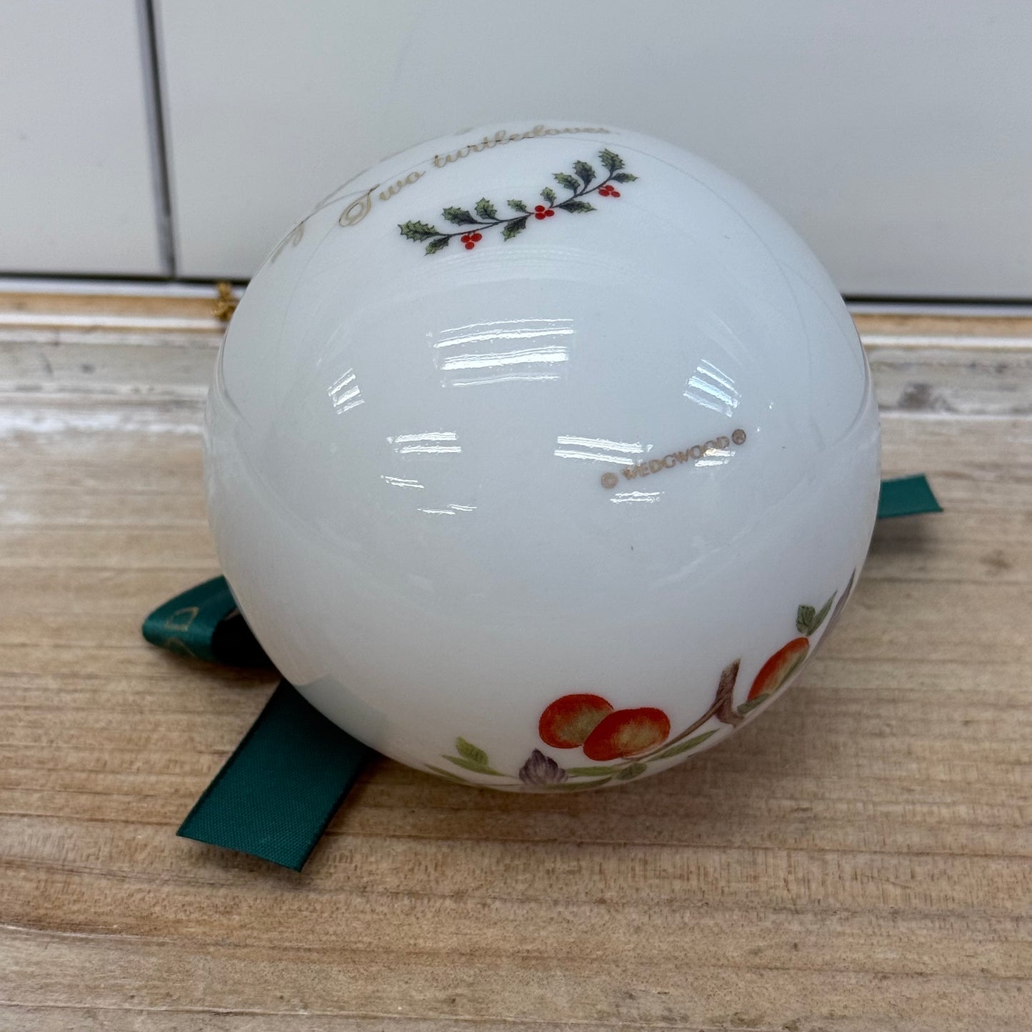 Wedgwood Turtle Doves Porcelain Ornament