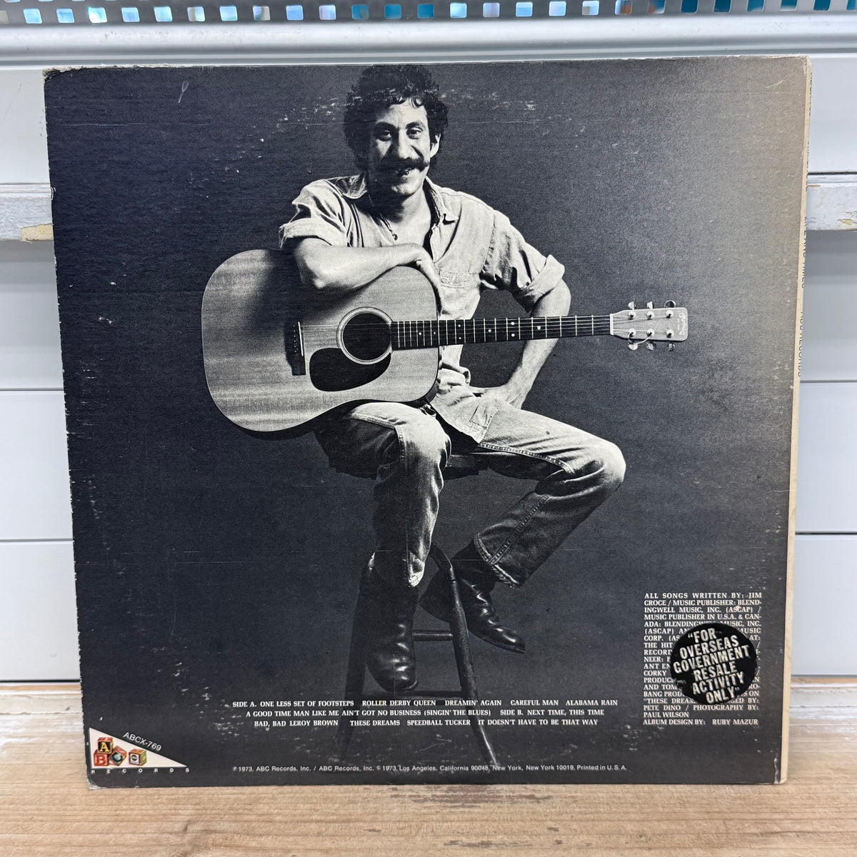 Jim Croce Life and Times Vinyl Record, 1973 - ABCX-769