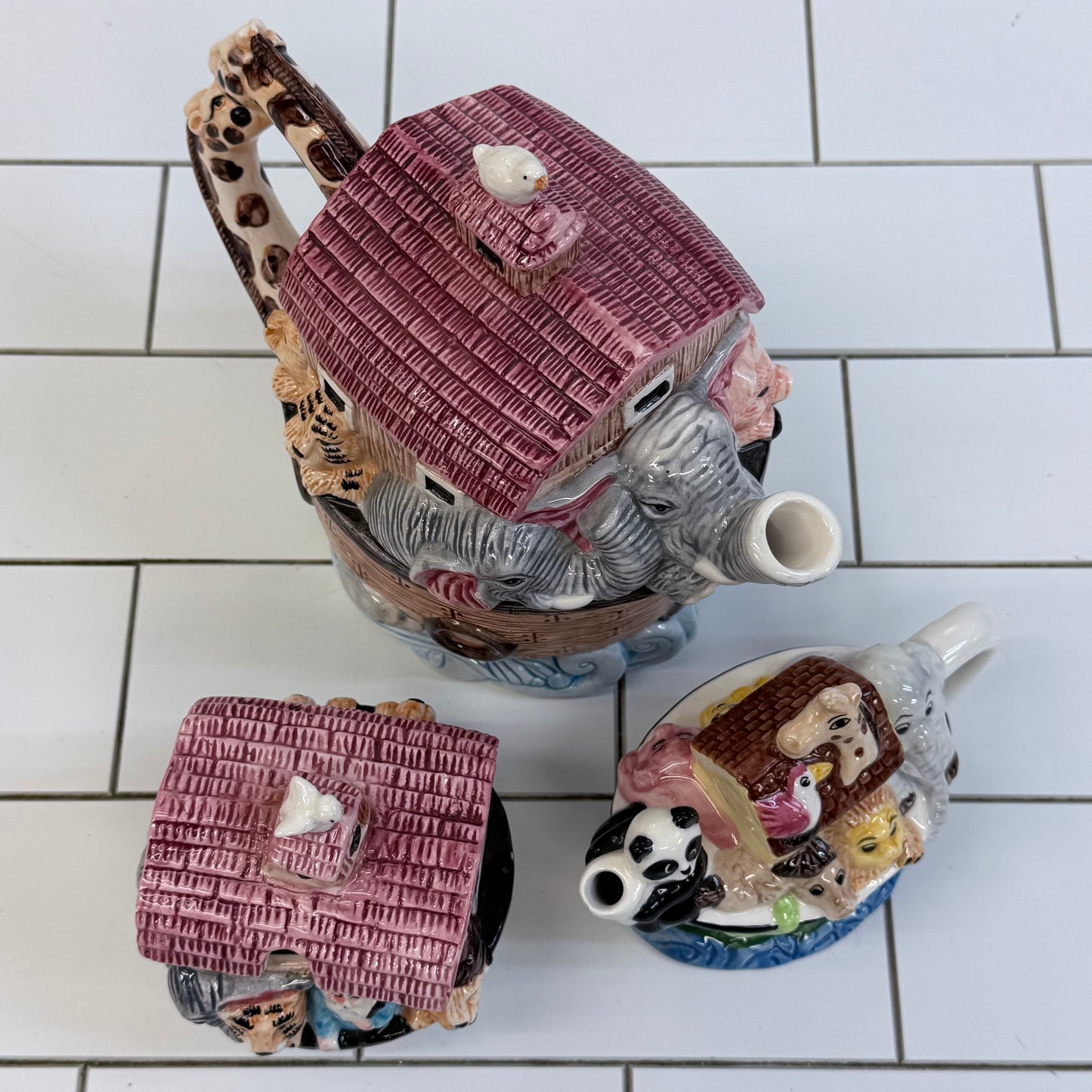 Noah’s Ark Ceramic Tea Set of 3