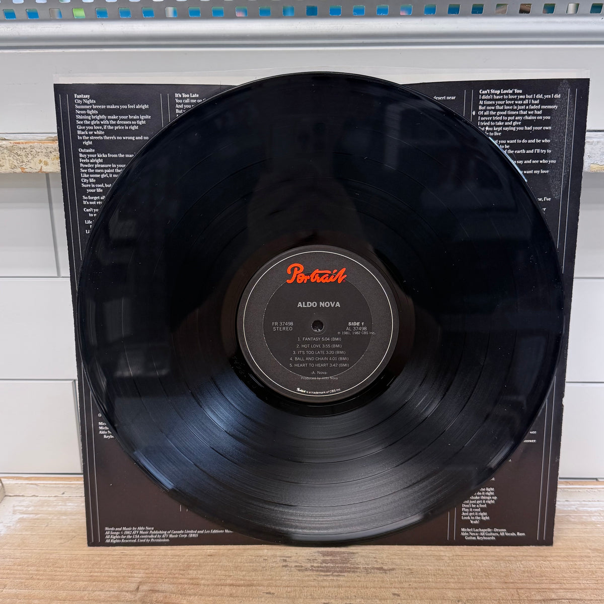 Aldo Nova Aldo Nova Vinyl LP 1982 -- FR 37498