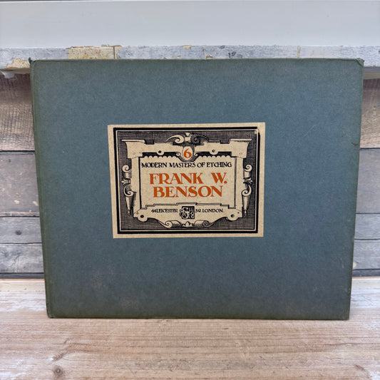 Frank W. Benson Modern Masters of Etching Volume 6 Hardback, 1925