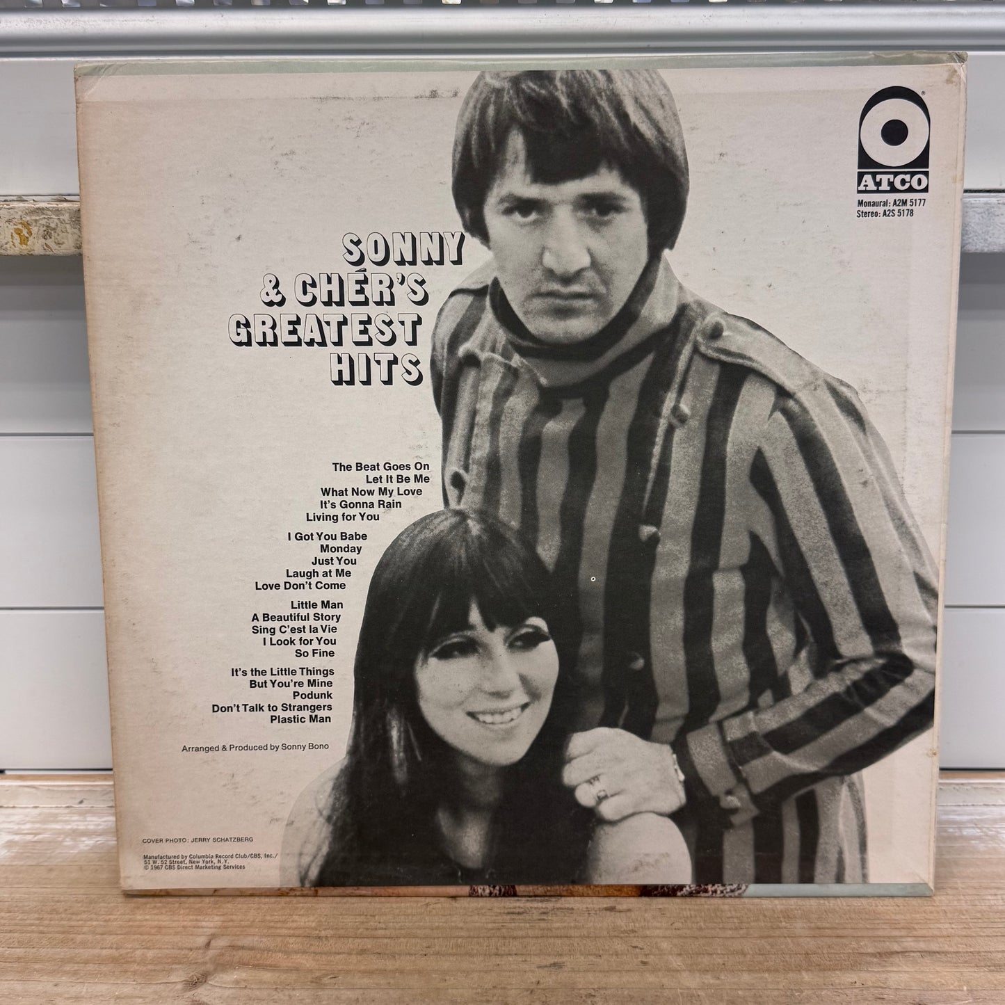 Sonny & Cher Greatest Hits Double Vinyl Record 1967