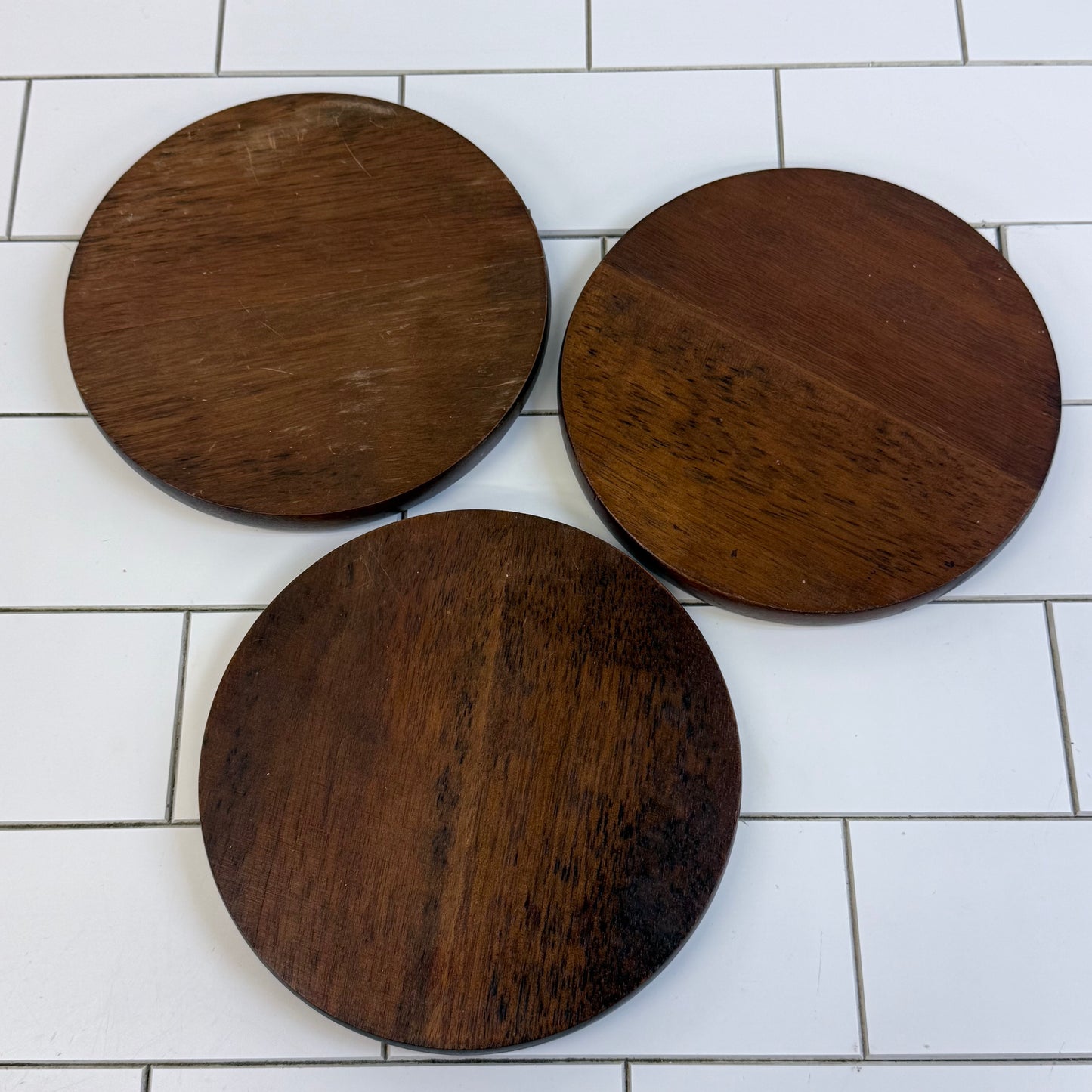 Price Products Floral Wood Trivet Coaster Set w/ Holder