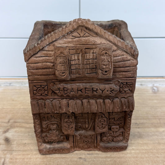 Rustic Bakery House Planter Cottage Shop Decor