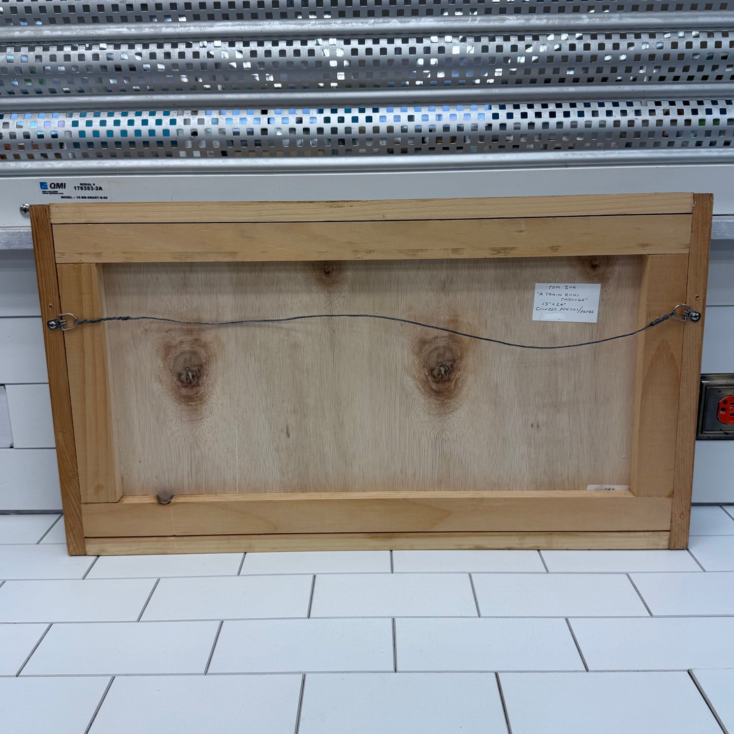 Tom Zuk A Train Runs Through Original Art , Signed 2007