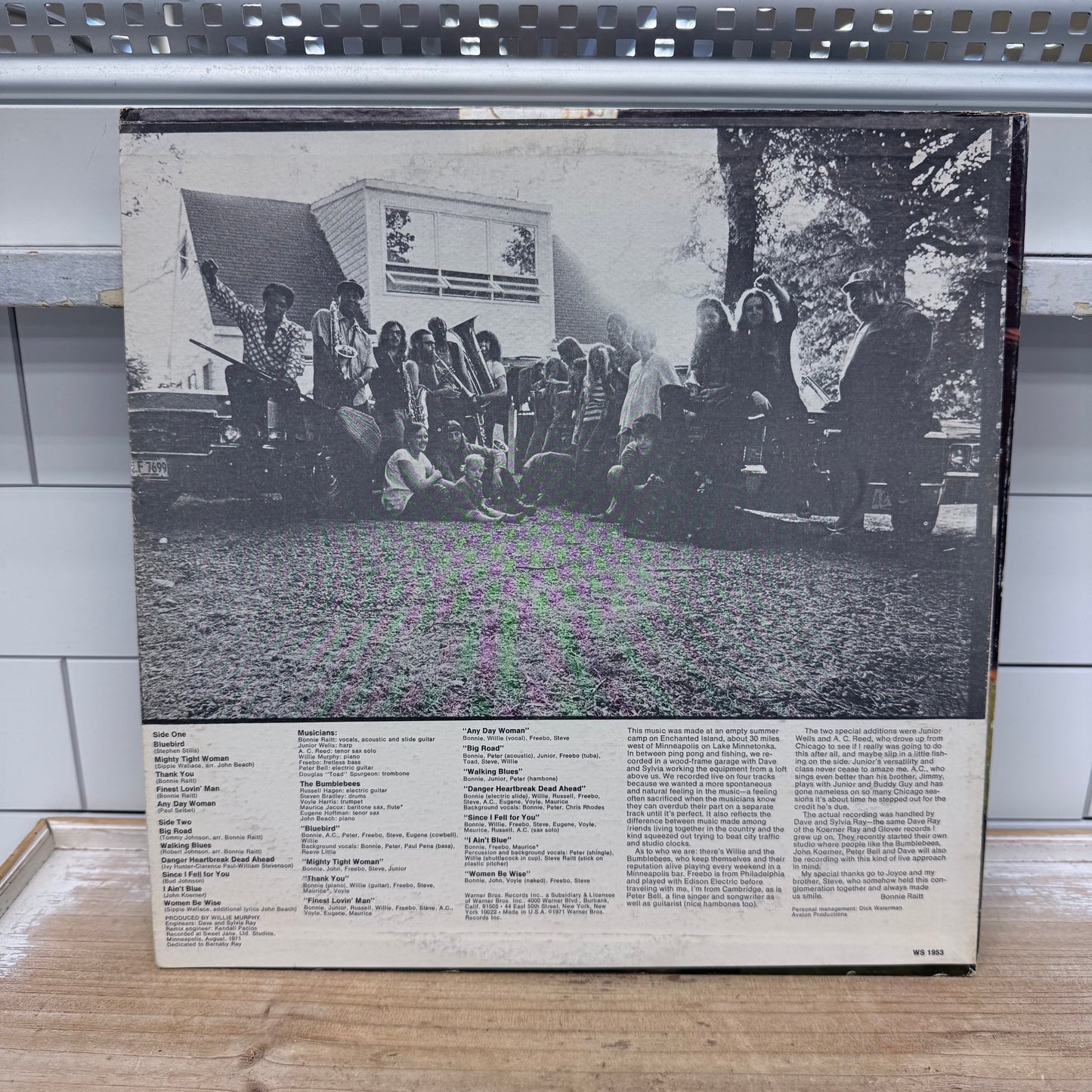 Bonnie Raitt Self Titled Vinyl Record LP Warner Bros 1971